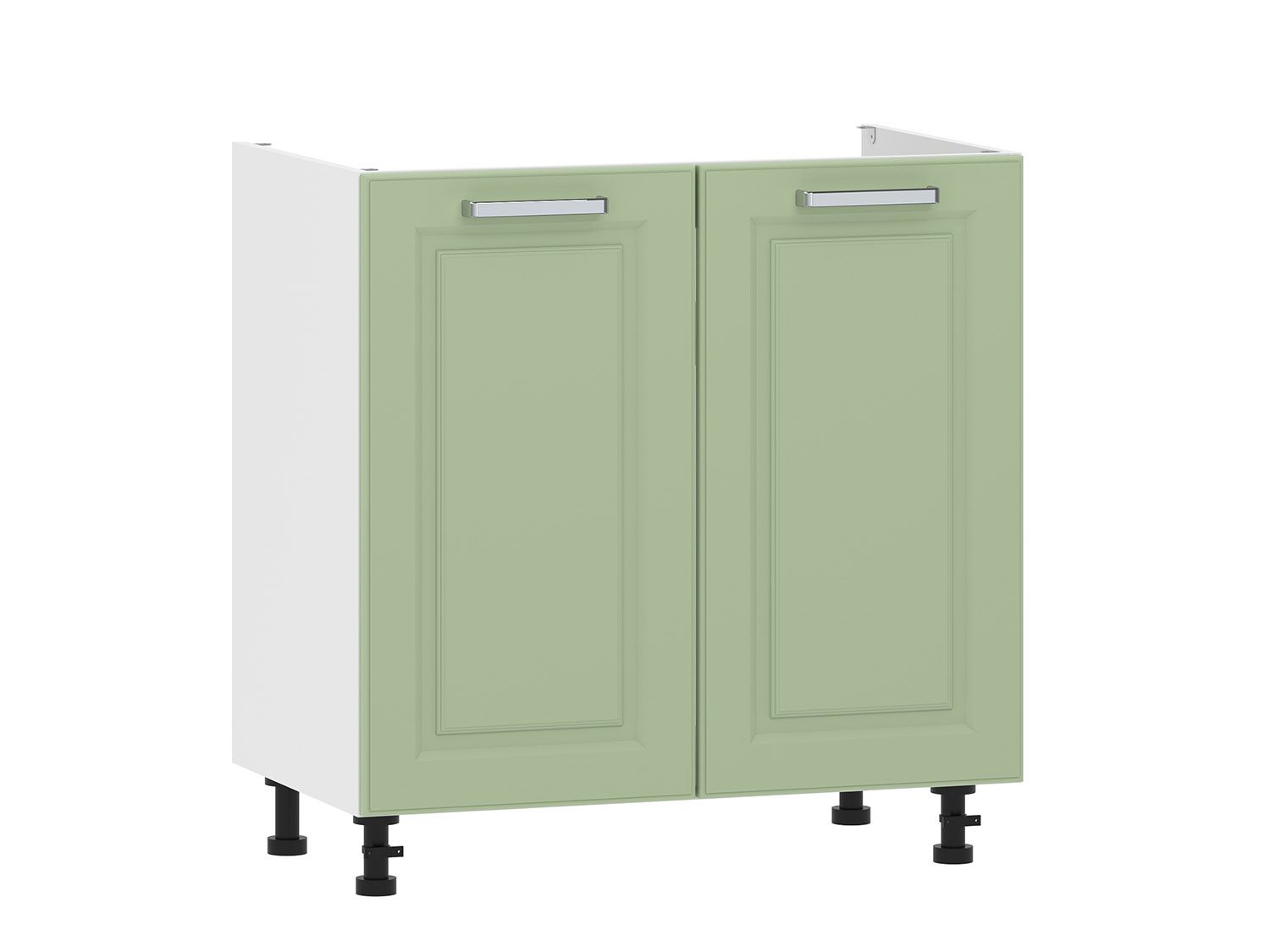 Вокс 100.04 800 тумба под мойку / Белый/Фисташка