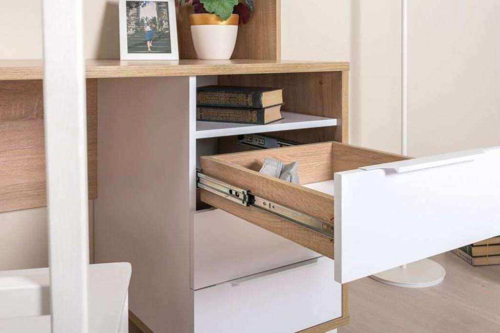 Комфорт Стол компьютерный 12.95 дуб сонома/белый