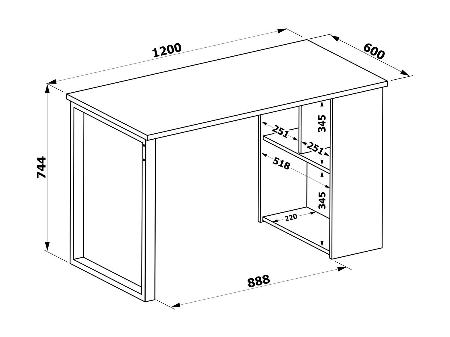 Письменный Стол СПм-201.16 Дуб делано