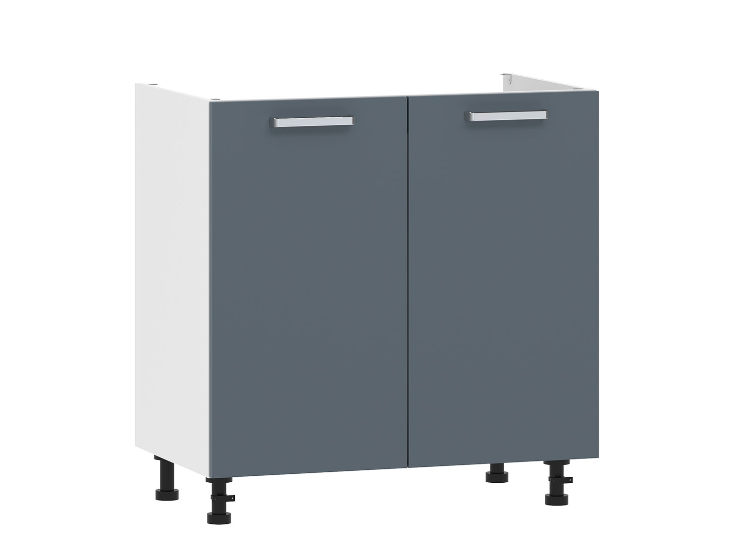 Борги 100.04 800 тумба под мойку / Белый/Маренго