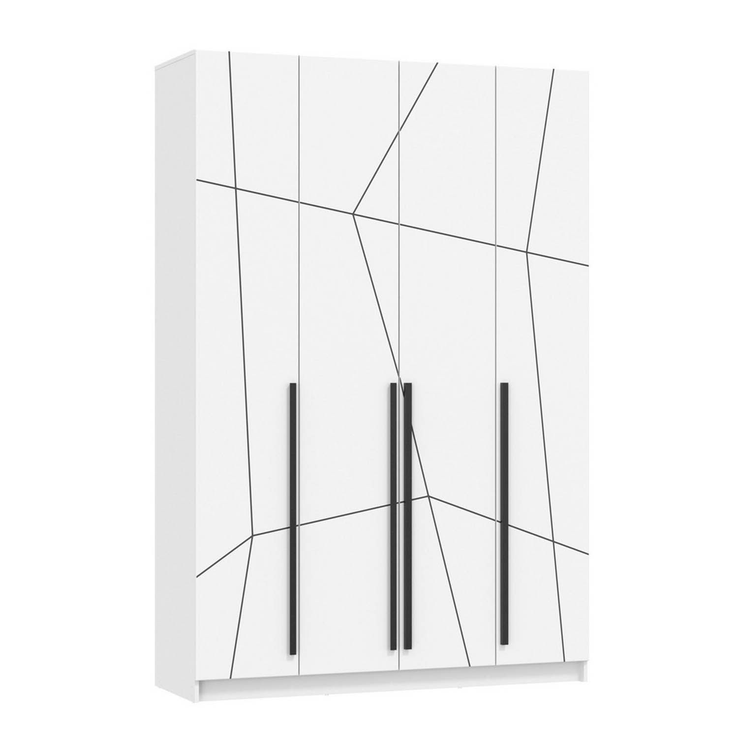 Брандо шкаф для одежды 67.13 МДФ Геометрия Белый