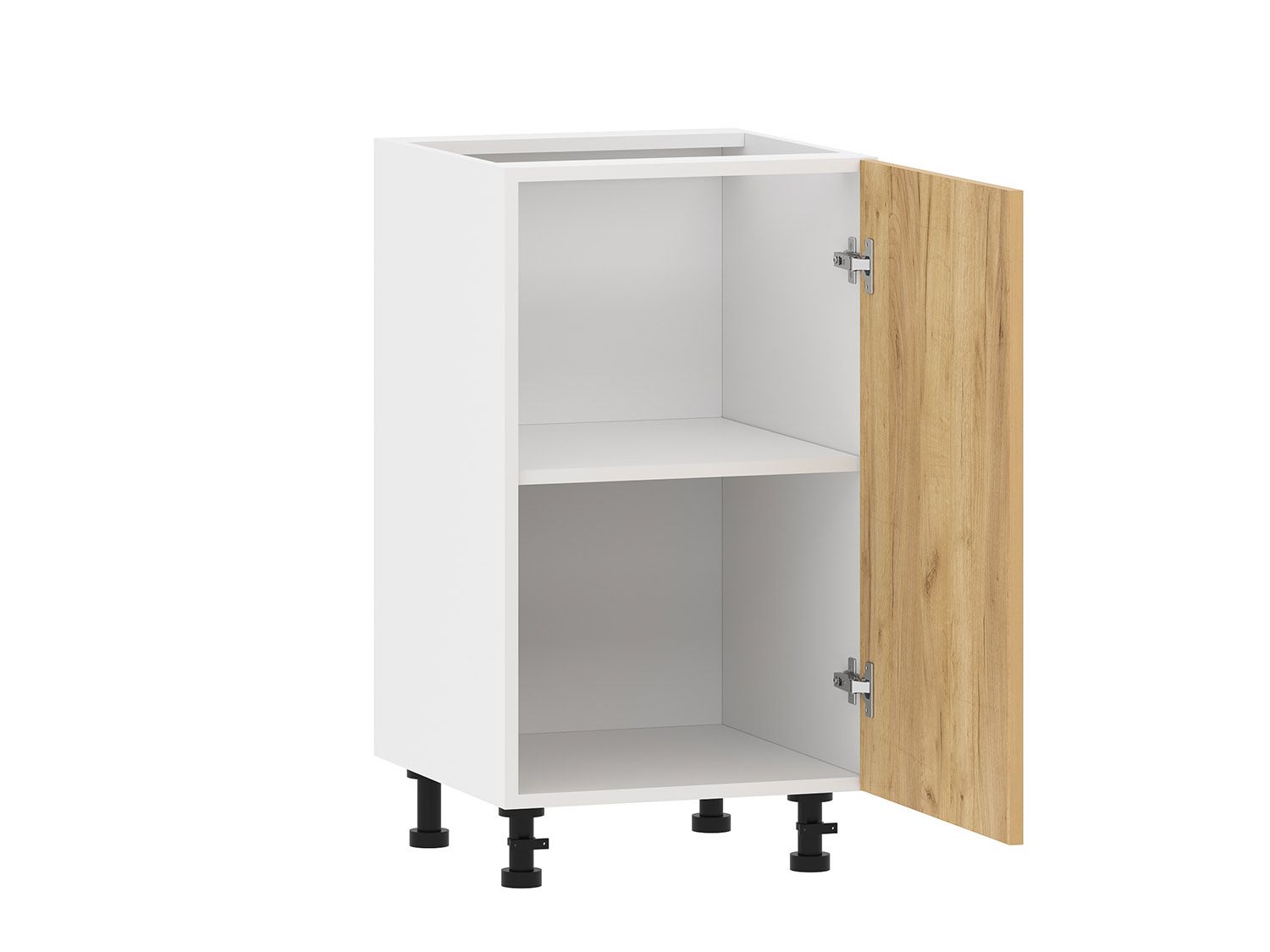 Борги 100.01 тумба кухонная (450) Белый / Дуб Крафт золотой