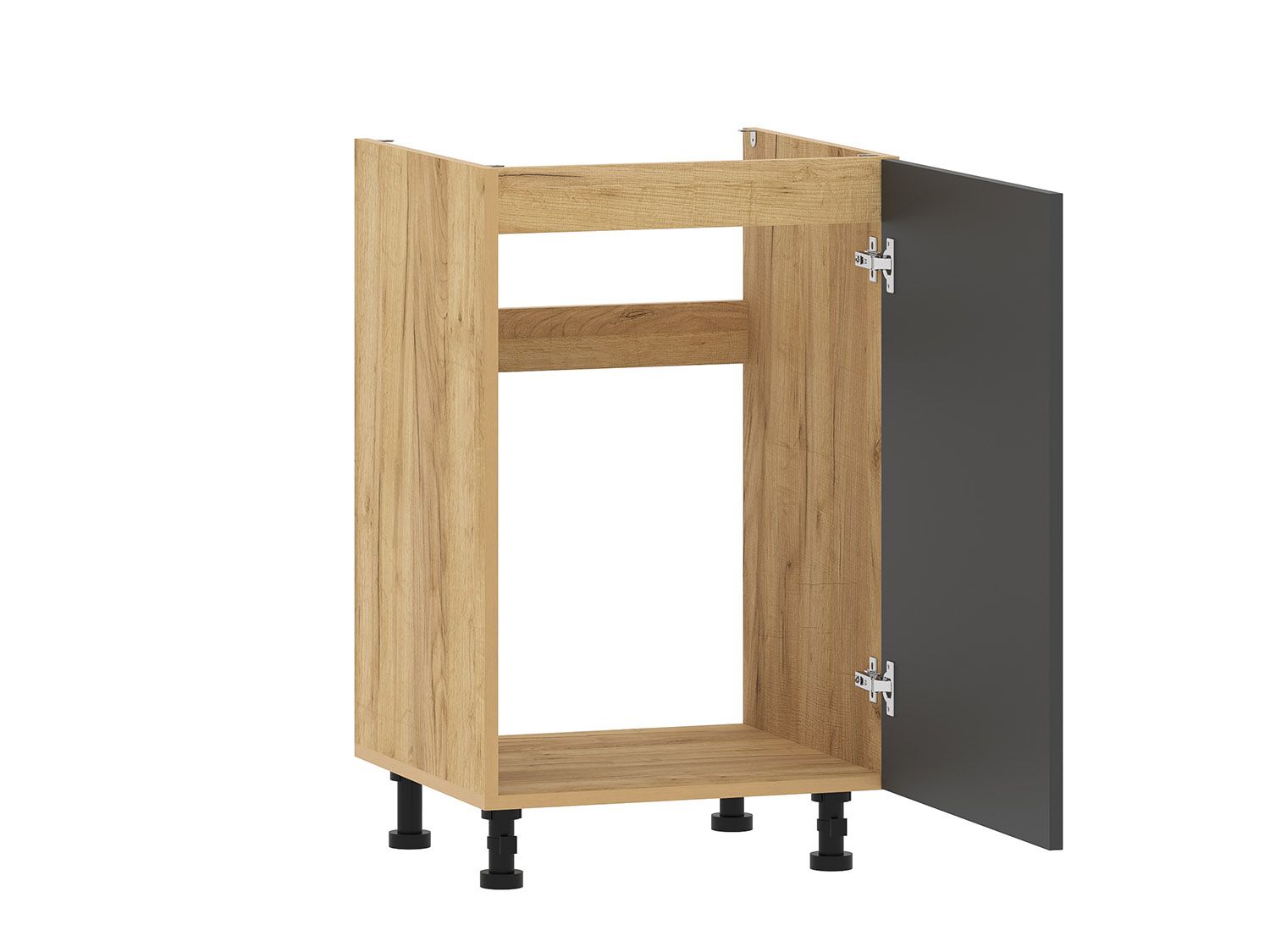 Кухня Борги комплект 4 Дуб Крафт золотой / Антрацит