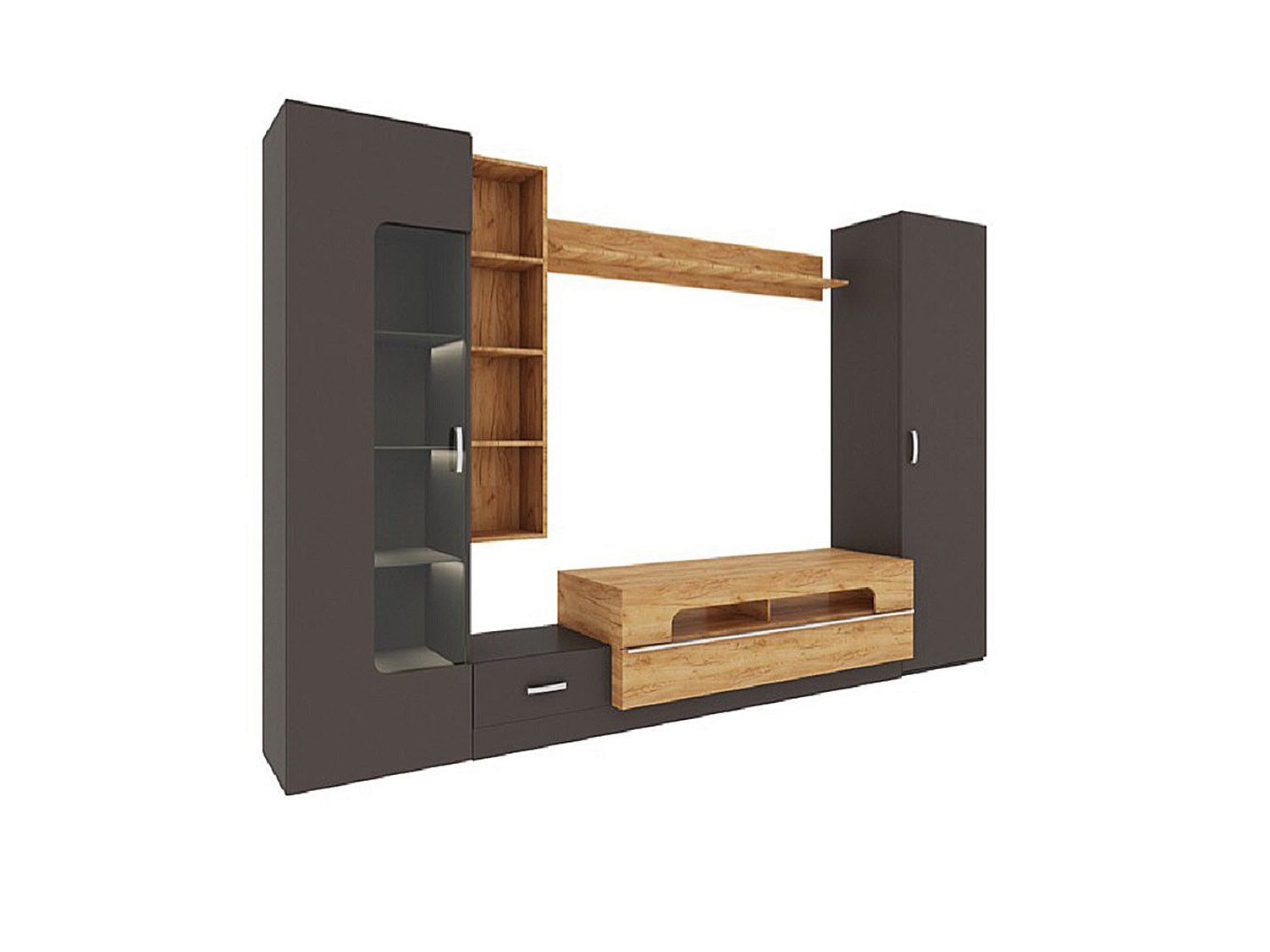 Loft - 20 стенка ТВА Бронзовый Век / Дуб Вотан