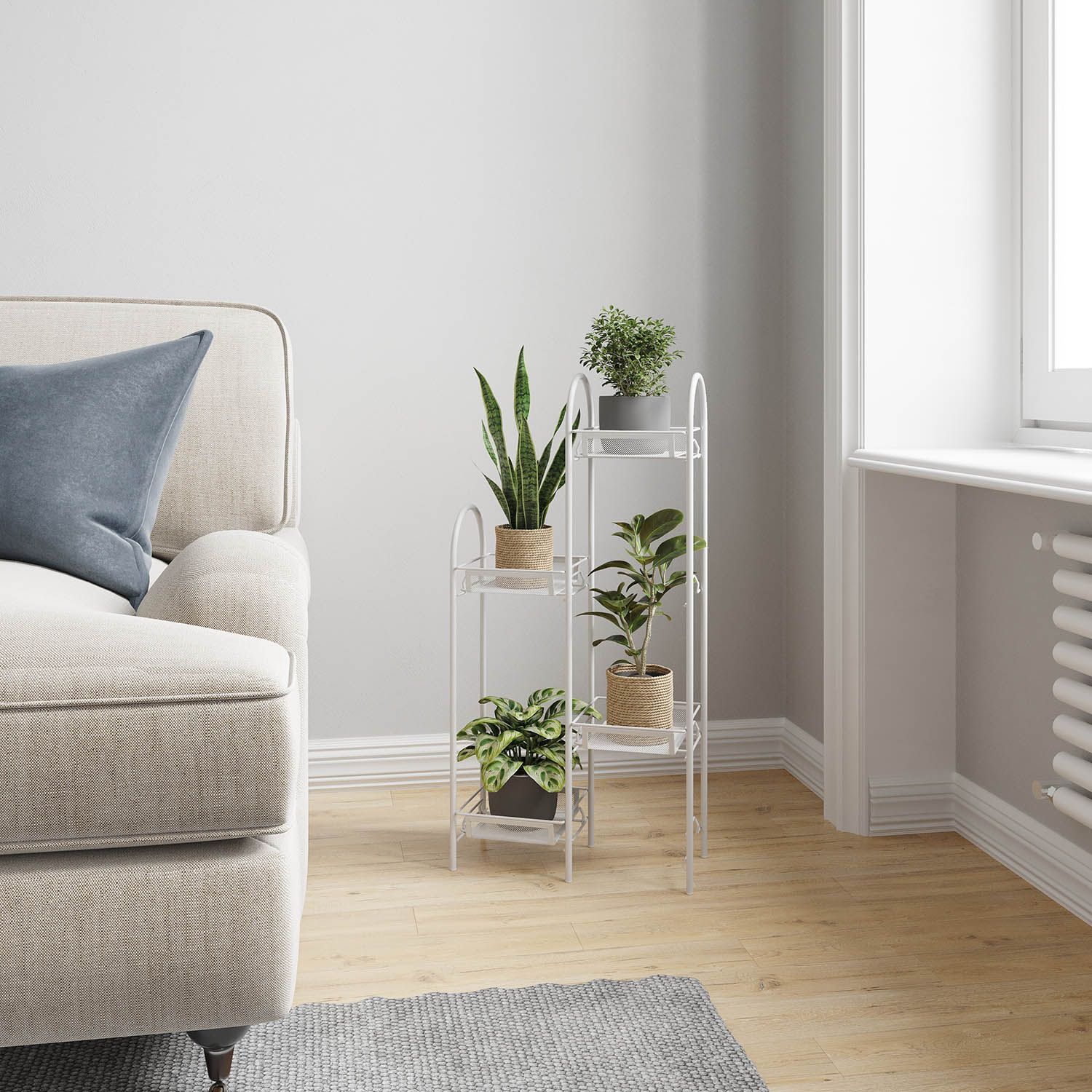 Подставка для цветов Лира 24 Белый