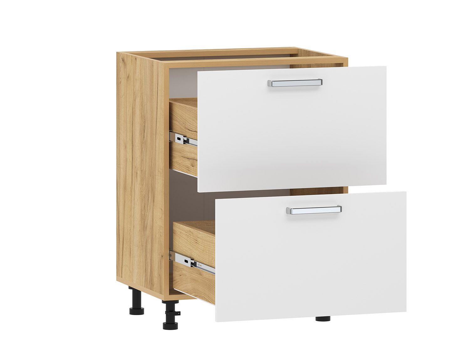 Борги 100.05 тумба кухонная (600) Дуб Крафт золотой / Белый