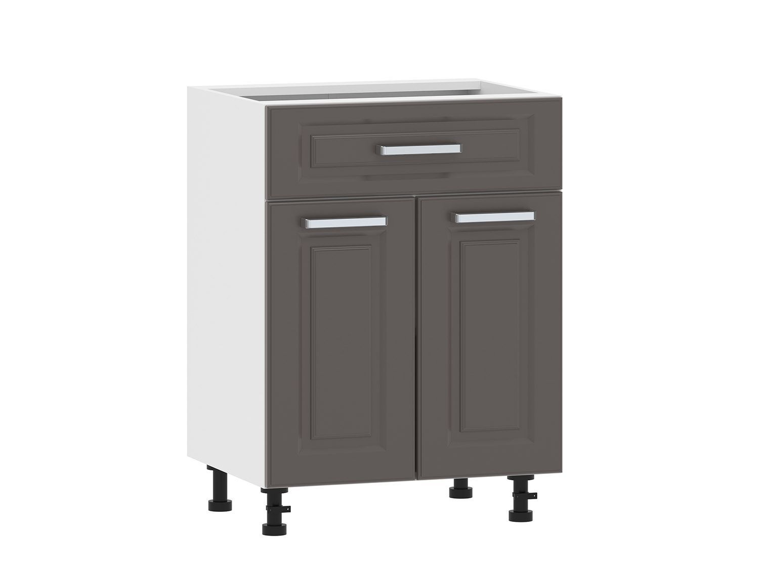 Вокс 100.09 600 тумба кухонная / Белый/Графит