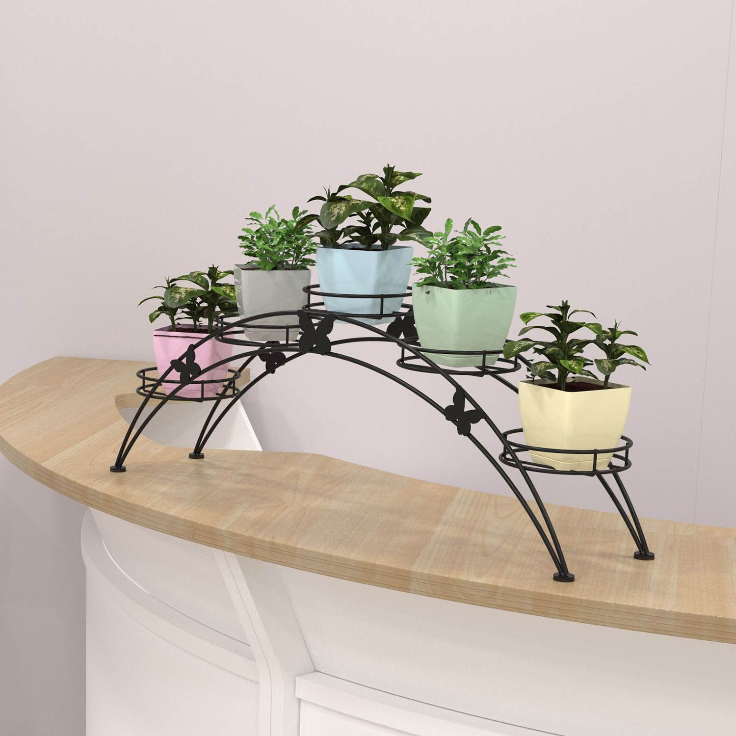 Подставка для цветов Арка 5 Черный