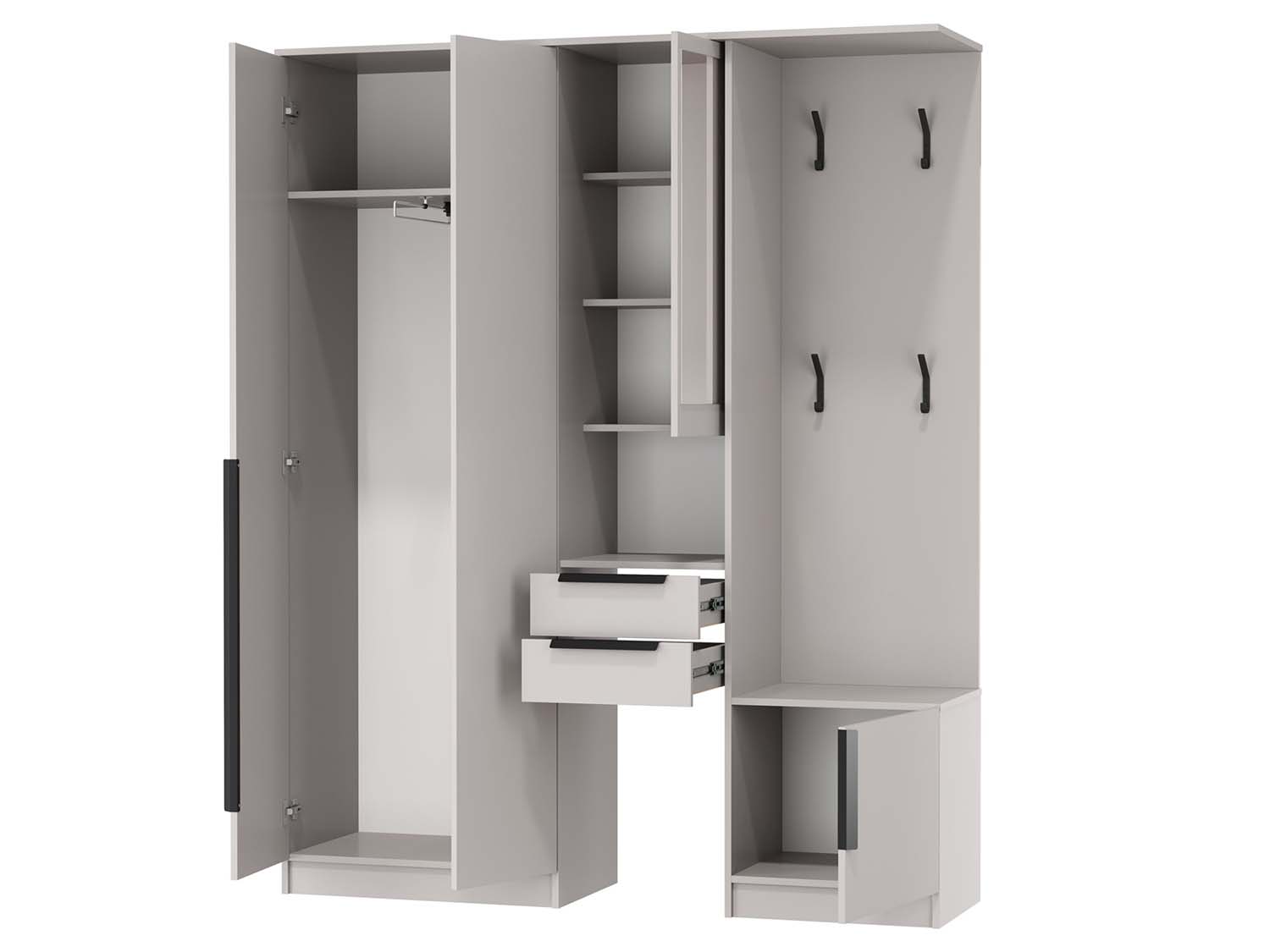 Кармен-10 шкаф комбинированный - Кашемир