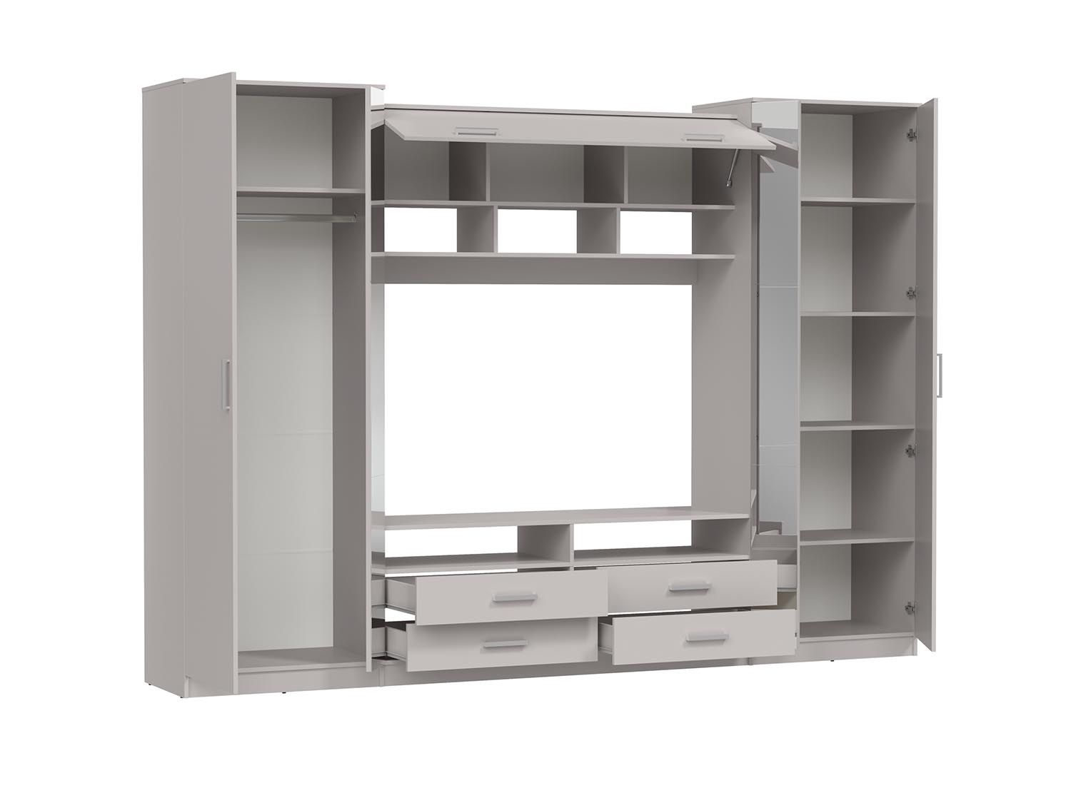 91.01 Вена шкаф многоцелевой Белый / Кашемир