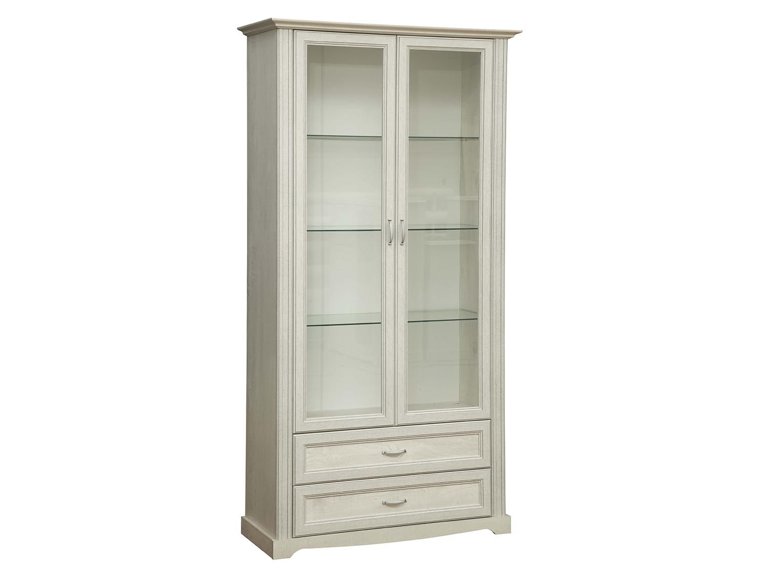 Шкаф комбинированный Сохо 32.05 бетон белый/бетон патина