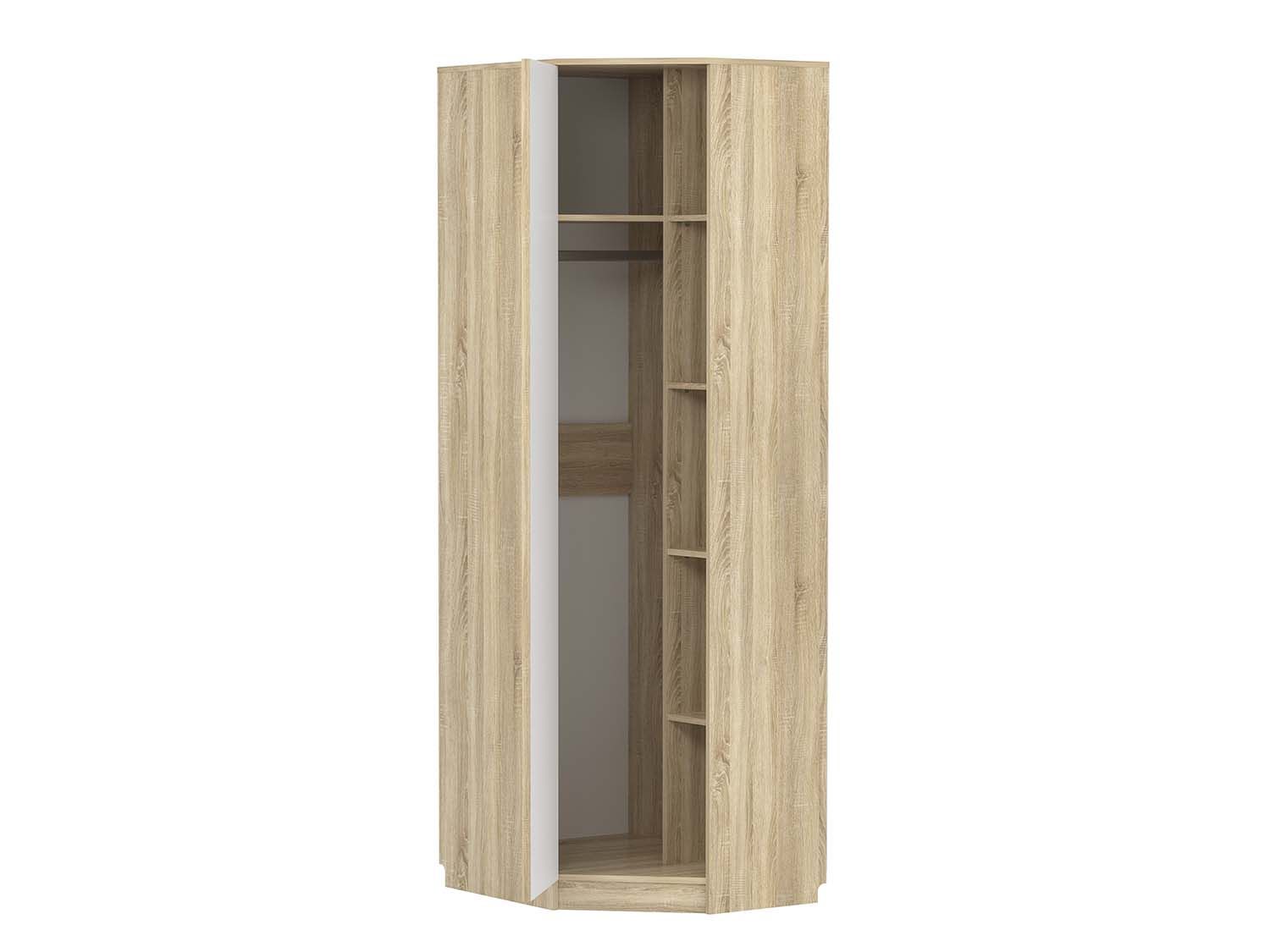 Шкаф угловой НМ 013.04-02 правый Фанк Дуб сонома/Белый