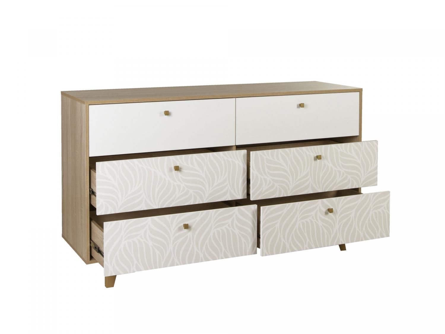 Комод 56.02-01 Адажио дуб сонома / белый