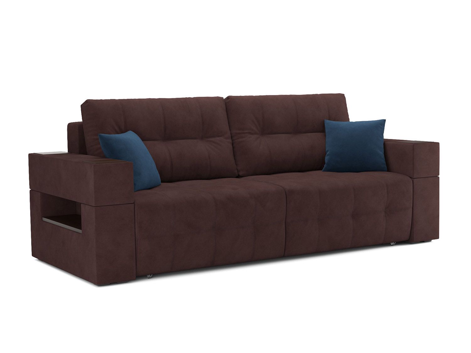 Диван Венеция велюр шоколад HB-178 16