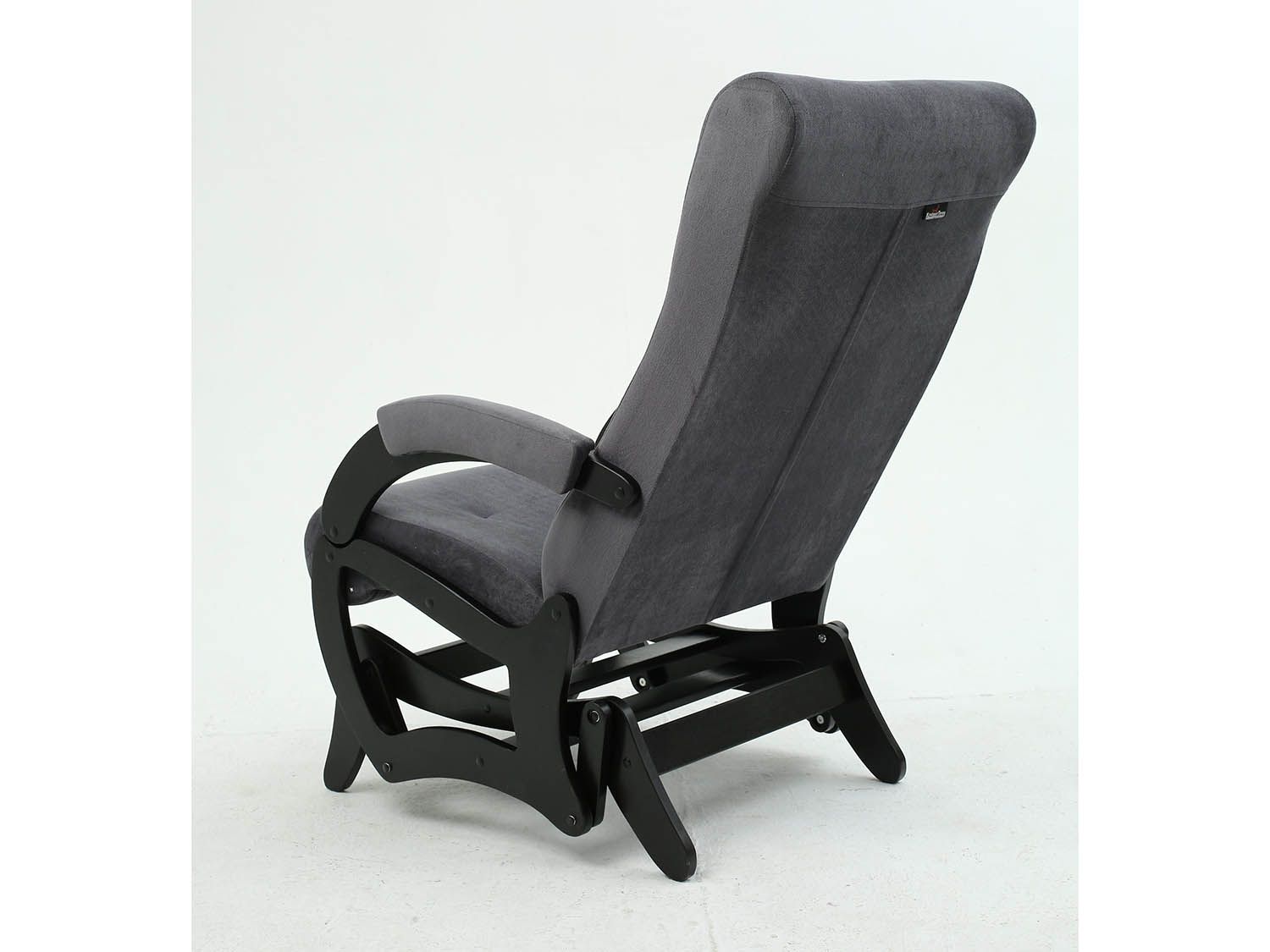 Кресло-маятник Амелия Черный / Графит