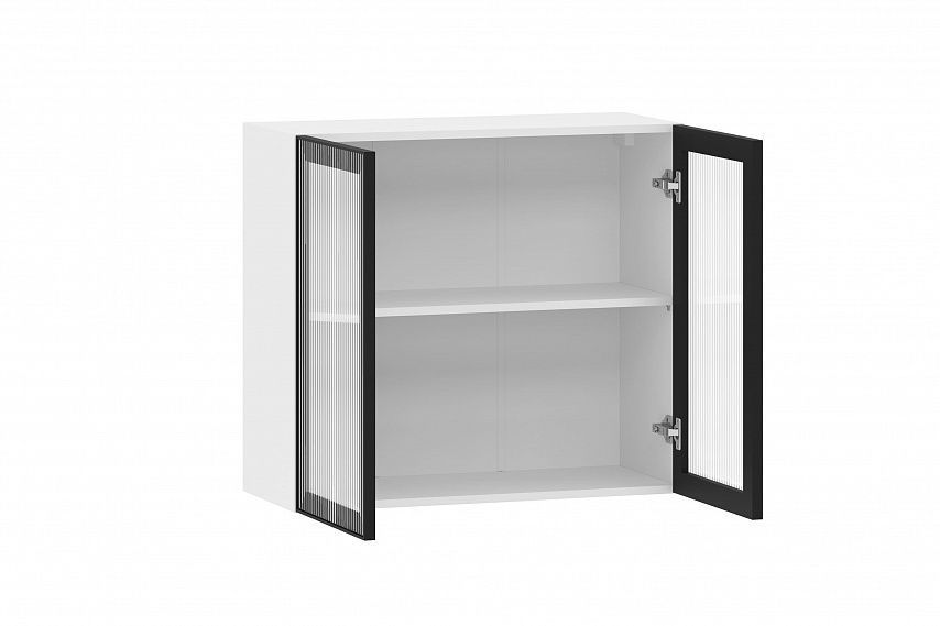 Moru шкаф навесной 100.81.800 / Белый/Черный