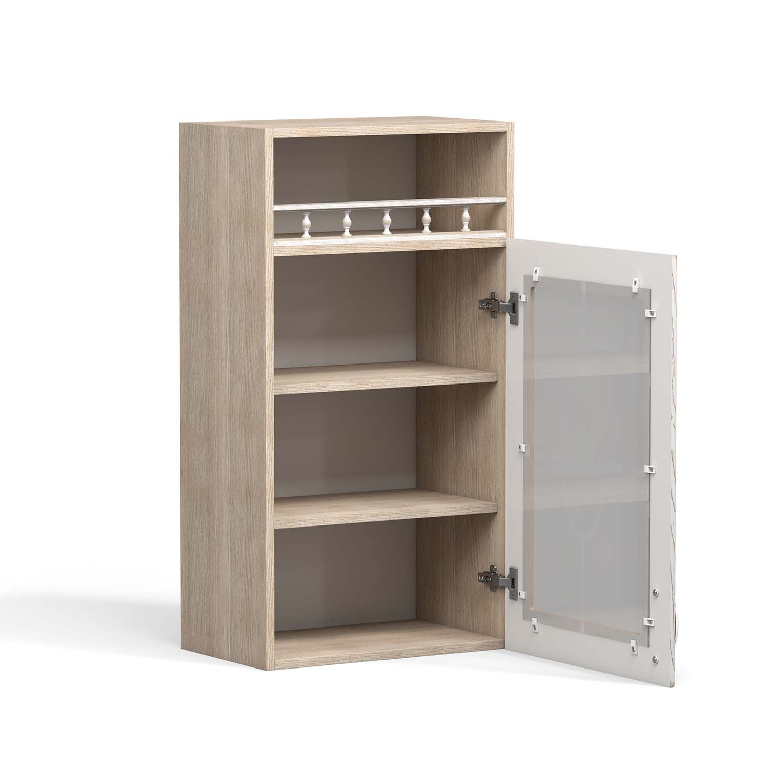 Флоренция шкаф навесной ШКН 500 ПВ / Ясень/Ясень патина В 920