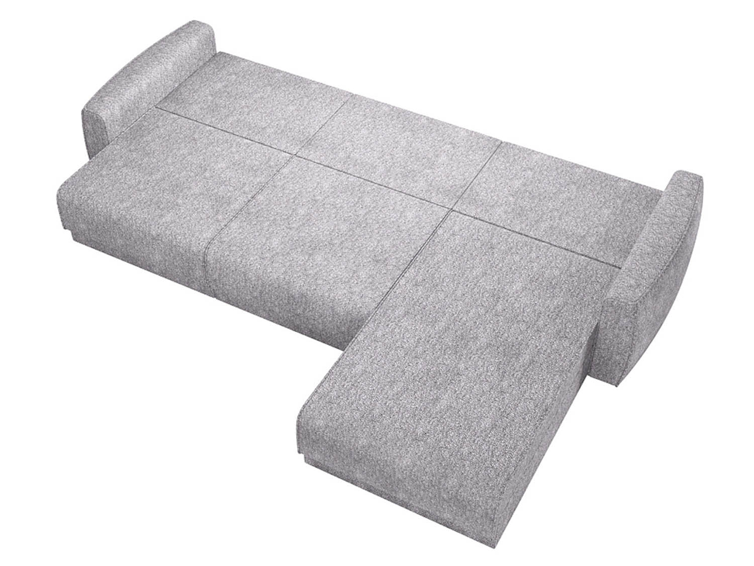 Женева 2SO2P диван-кровать угловой еврокнижка / Сильвер