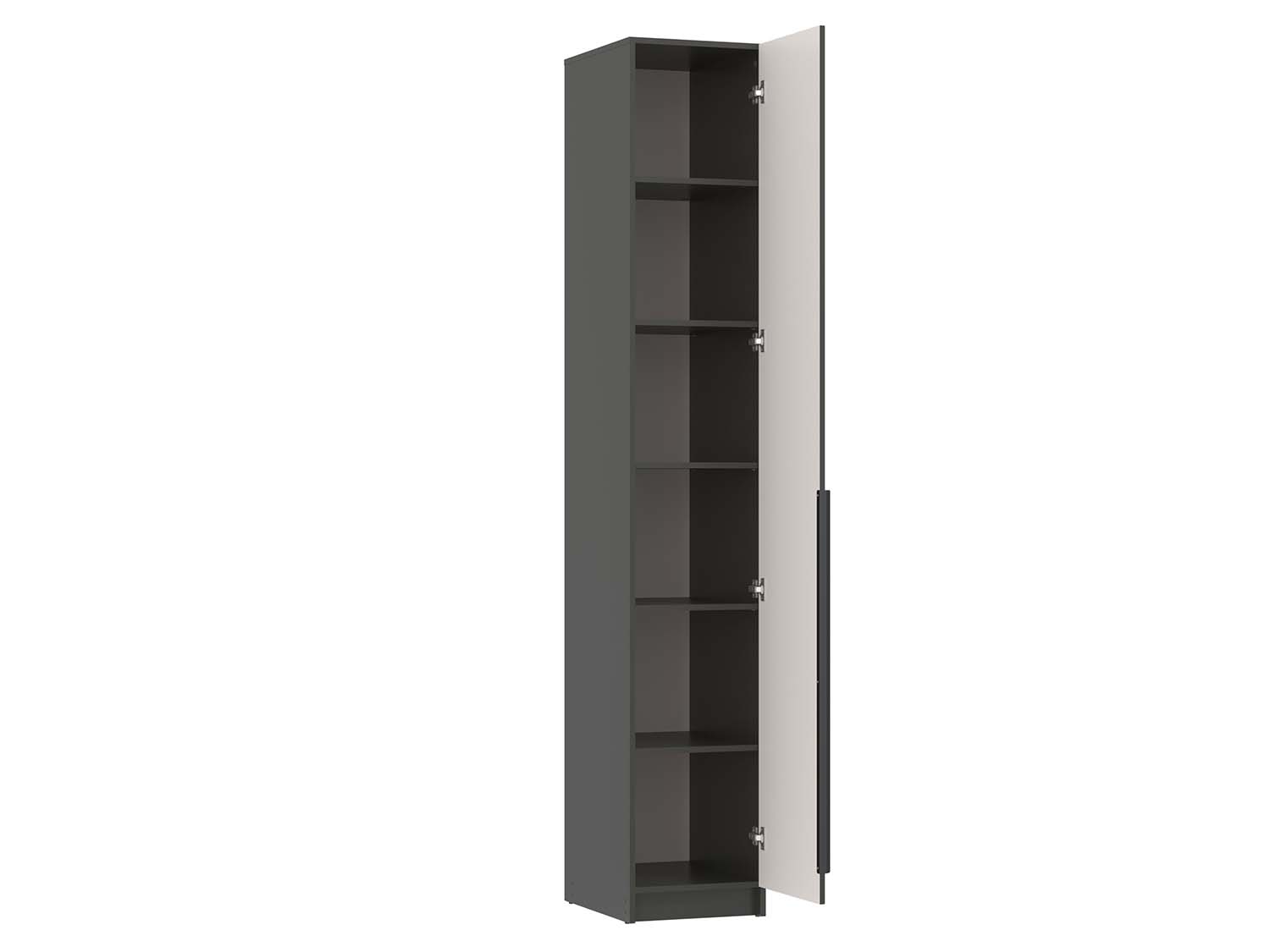 67.22 Брандо шкаф пенал МДФ - Диамант серый
