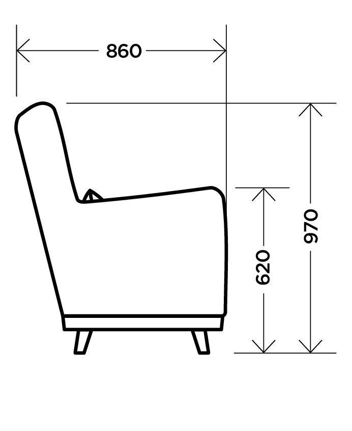 Кресло Интерьерное бирюзовый