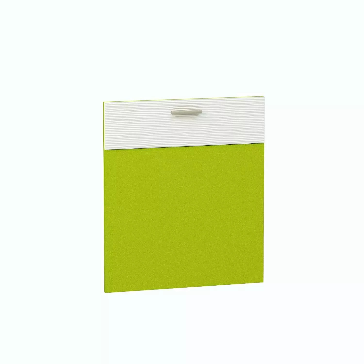 Жанна шкаф навесной 300 Белый/Олива металлик