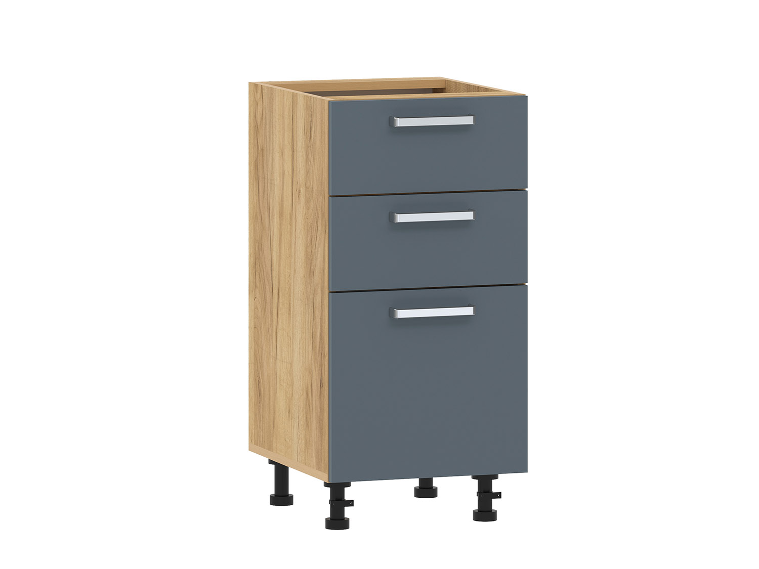 Борги 100.06 400 тумба кухонная / Дуб Крафт золотой/Маренго