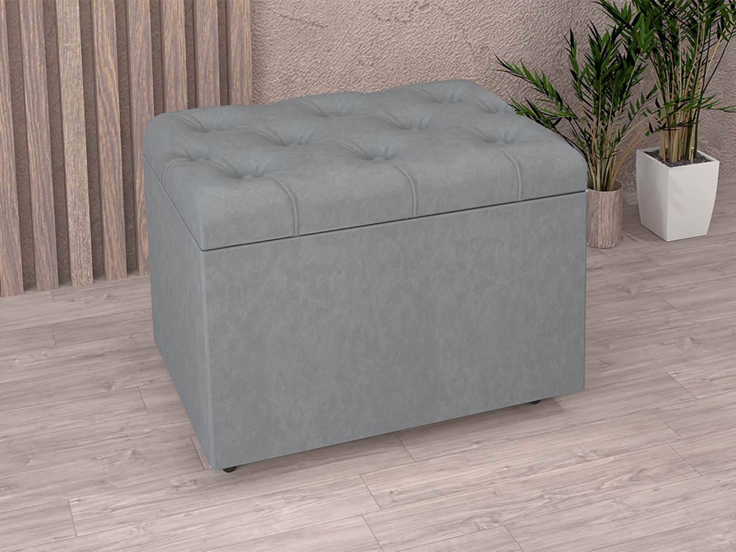 Пуф 2 пуговицы - 32 Серый