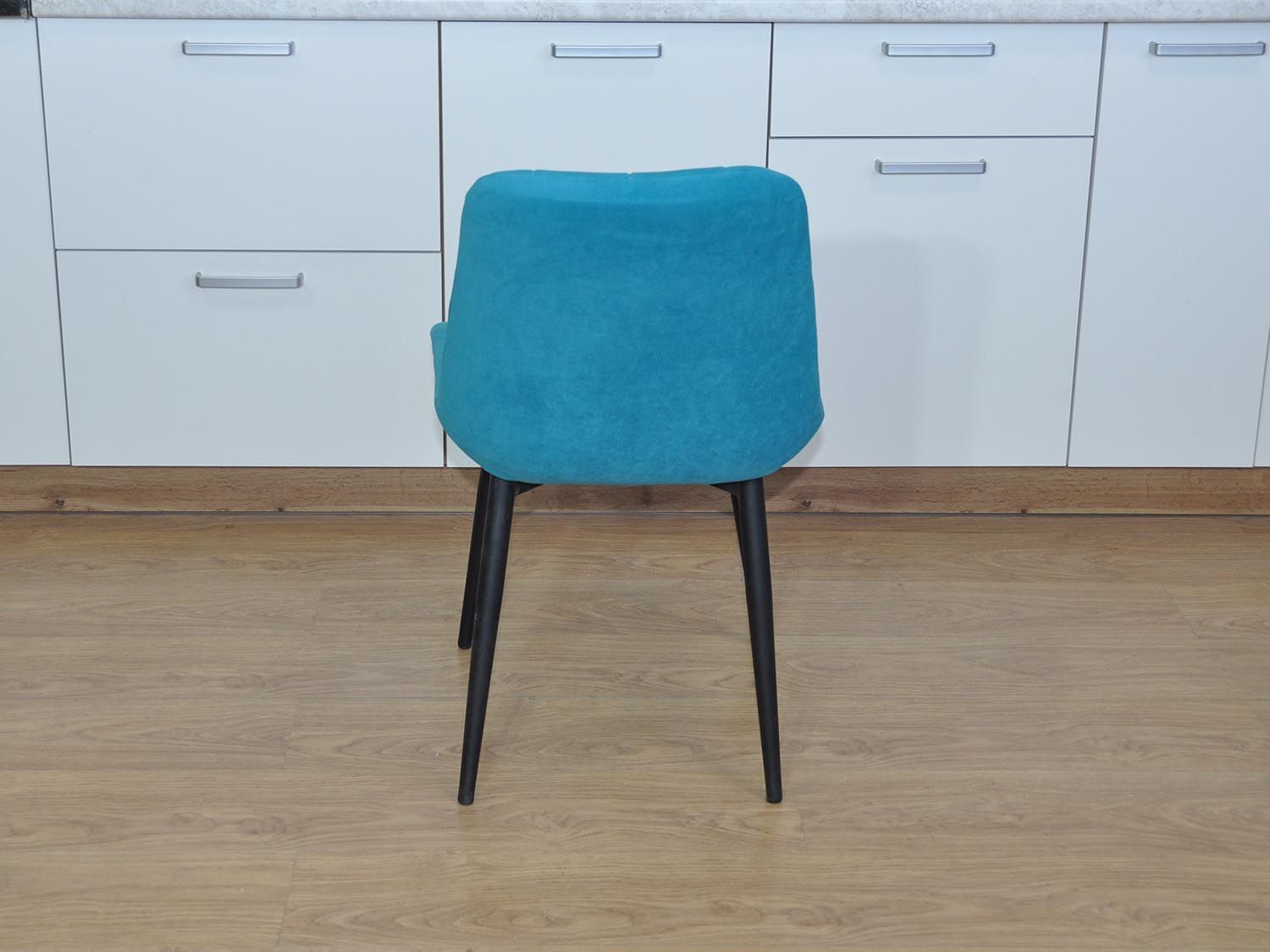Стул Р / черный /велюр лазурь