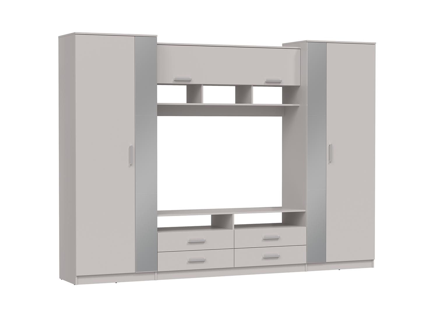 91.01 Вена шкаф многоцелевой Белый / Кашемир