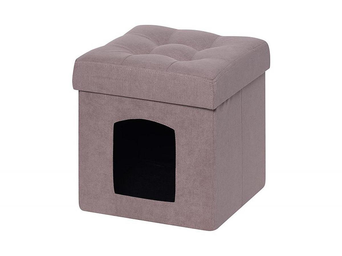 Пуф складной для животных велюр Бежевый