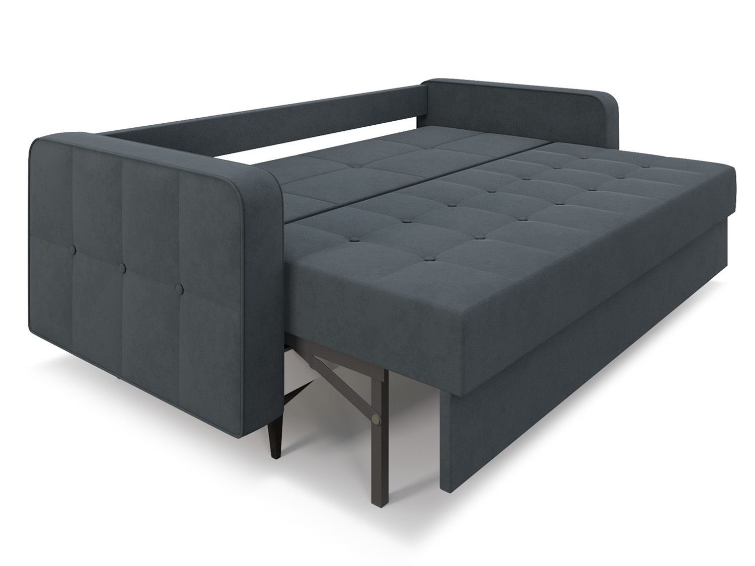 Диван Снеп велюр серо-синий HB-178 26