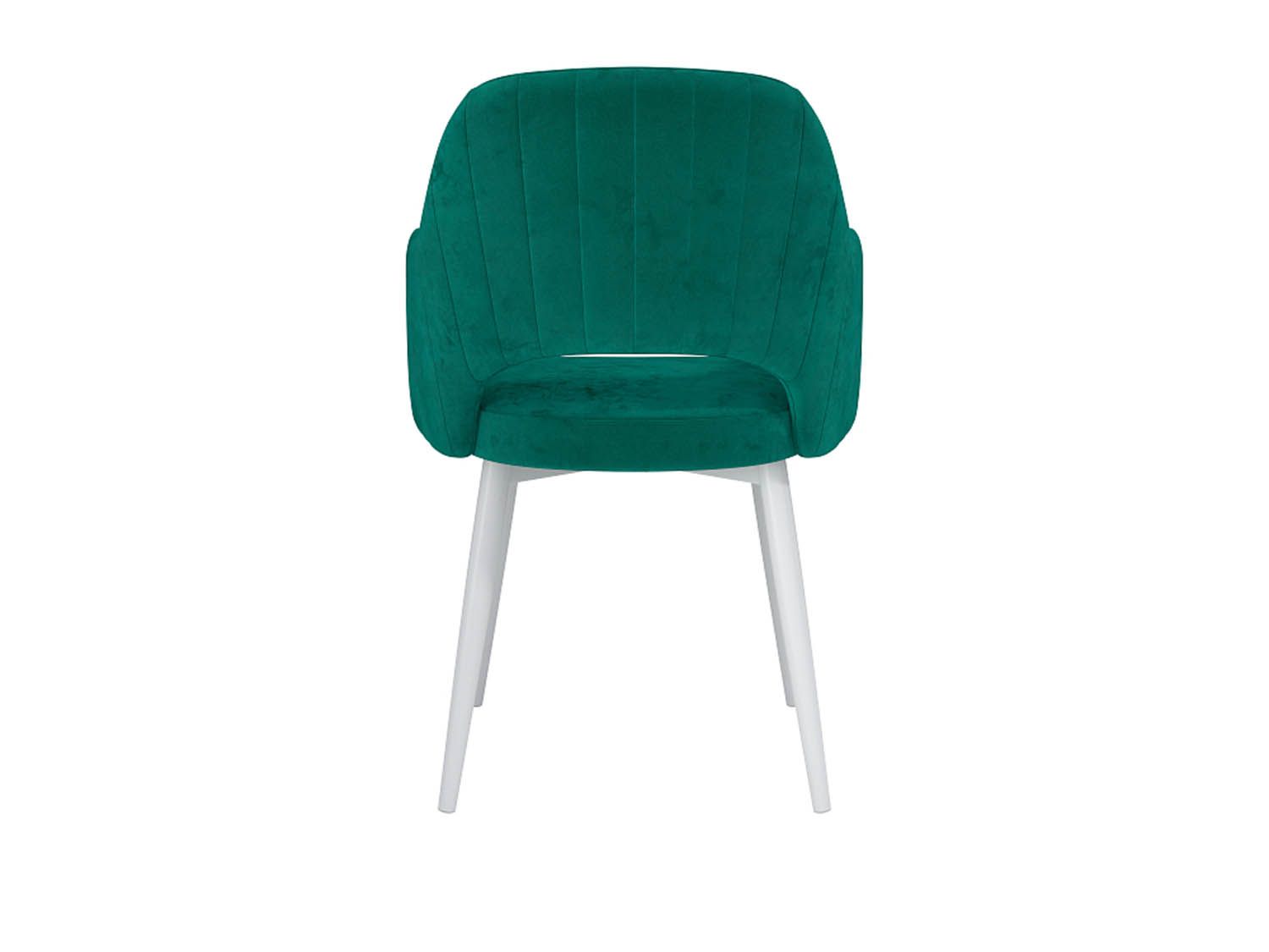 Берта Т стул велюр тенерифе изумруд / белый