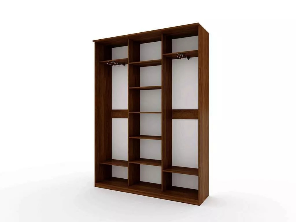 Шкаф купе Модерн 1776х450 3-х дверный 3-х секционный глухой венге/ясень