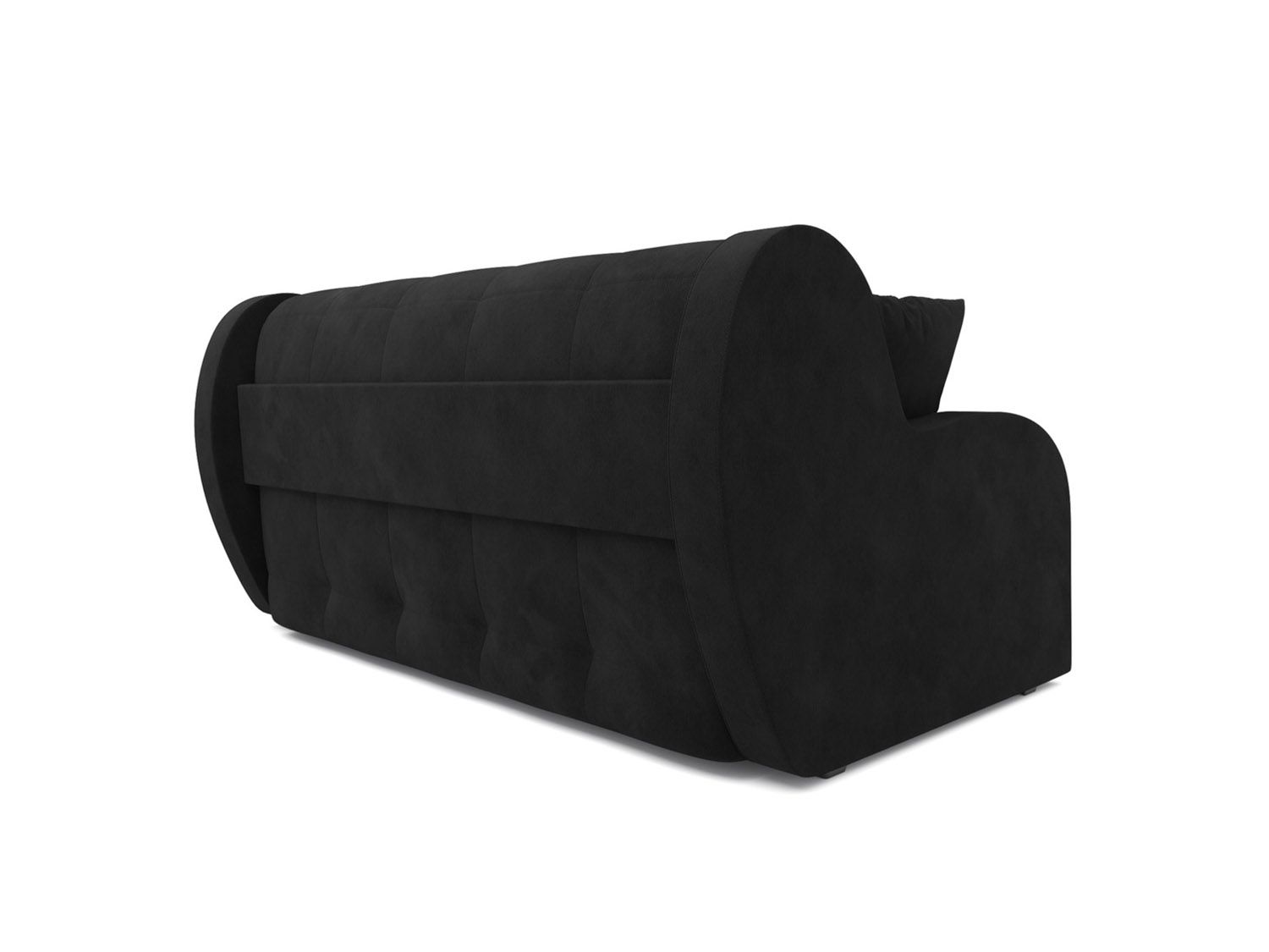 Диван Аккордеон Барон велюр черный HB-178 17