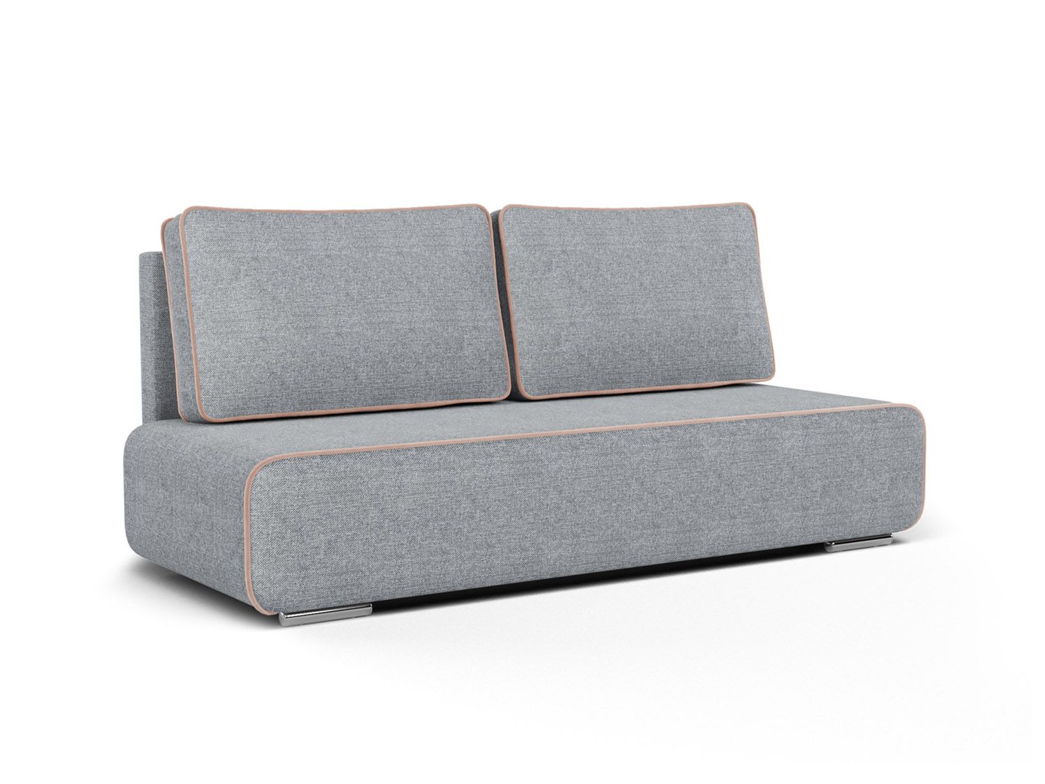 Диван Марк рогожка серая + кордрой бежевый