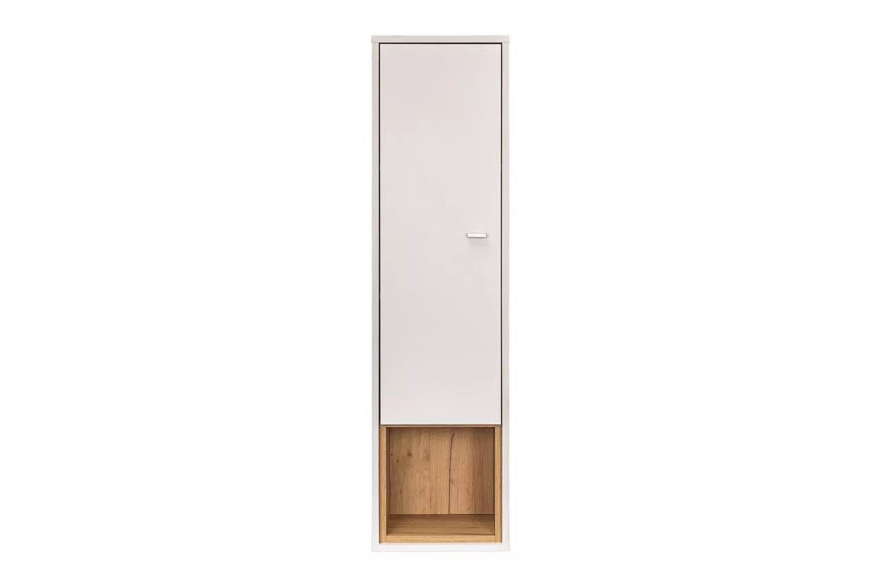 Бэль Шкаф навесной 10.63 Дуб Золотой / Белый