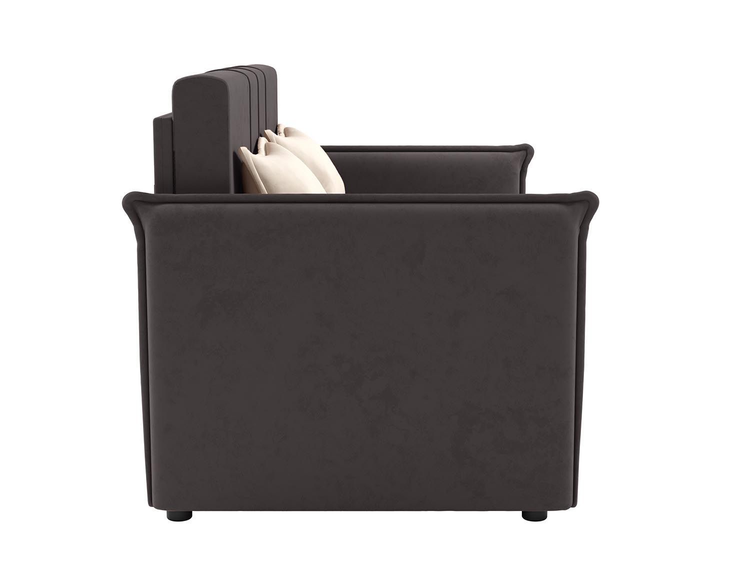 Дэнди диван-кровать 2 думки / велюр Fresh эспрессо / крем