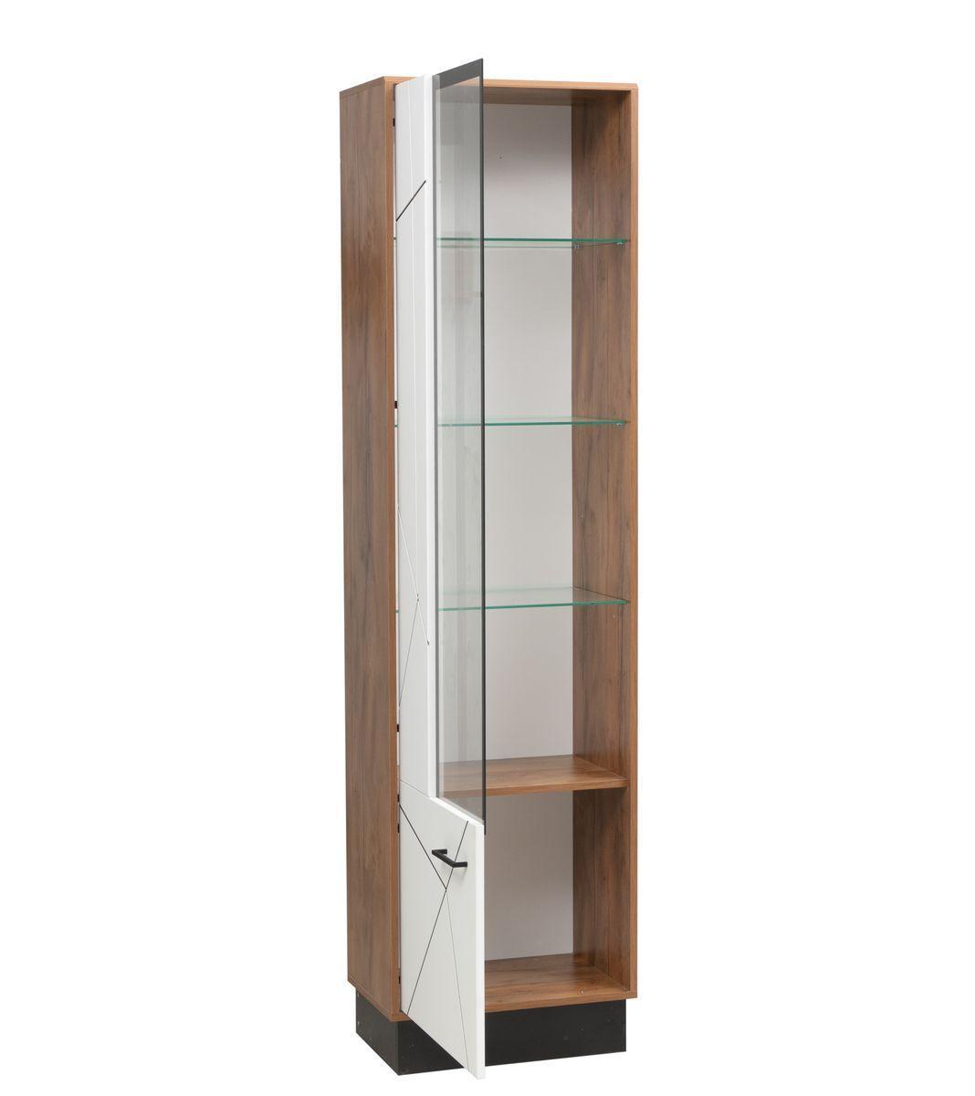 Шкаф-пенал Гамма 54.01 Левый Таксония/Белый