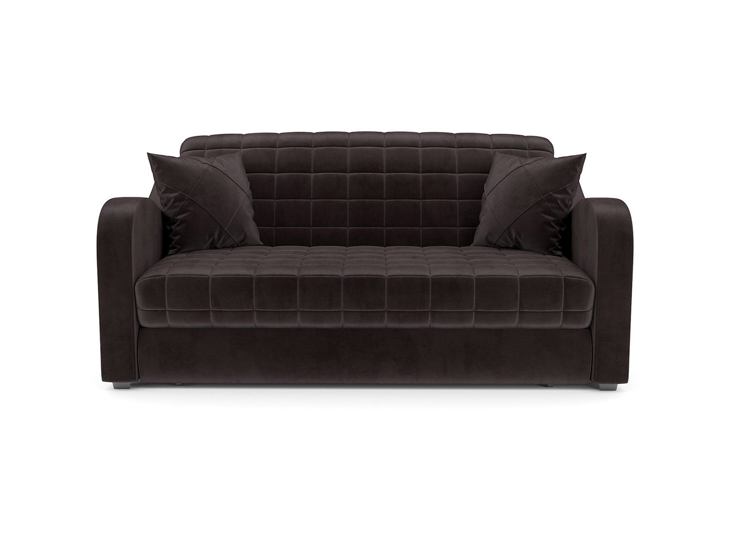 Диван Аккордеон Барон №4 бархат шоколадный STAR VELVET 60 COFFEE