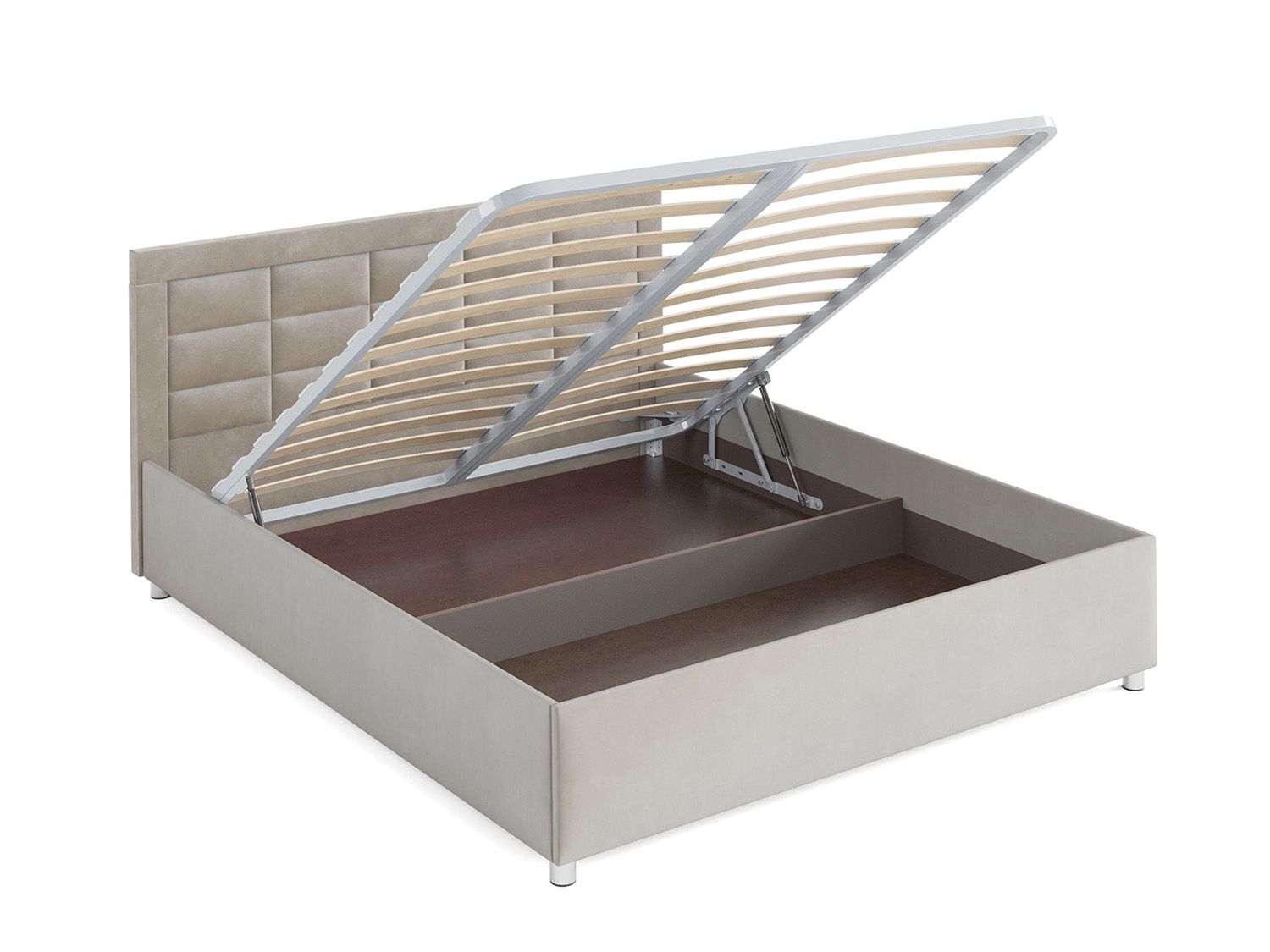 Кровать Версаль бархат бежевый STAR VELVET 6 BEIGE 140