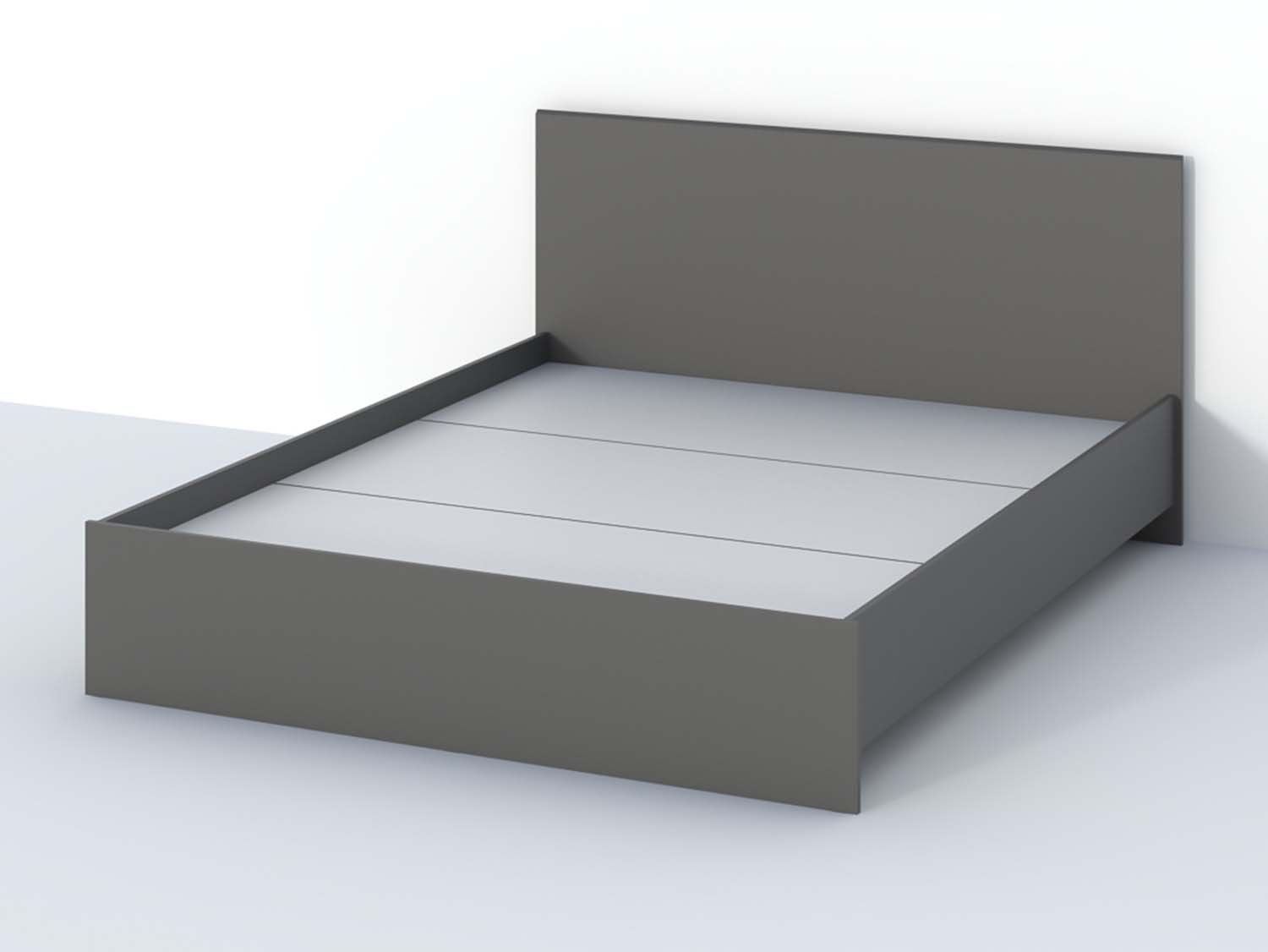 Кэт-1 кровать  арт. 017 настил 1,6 - Графит