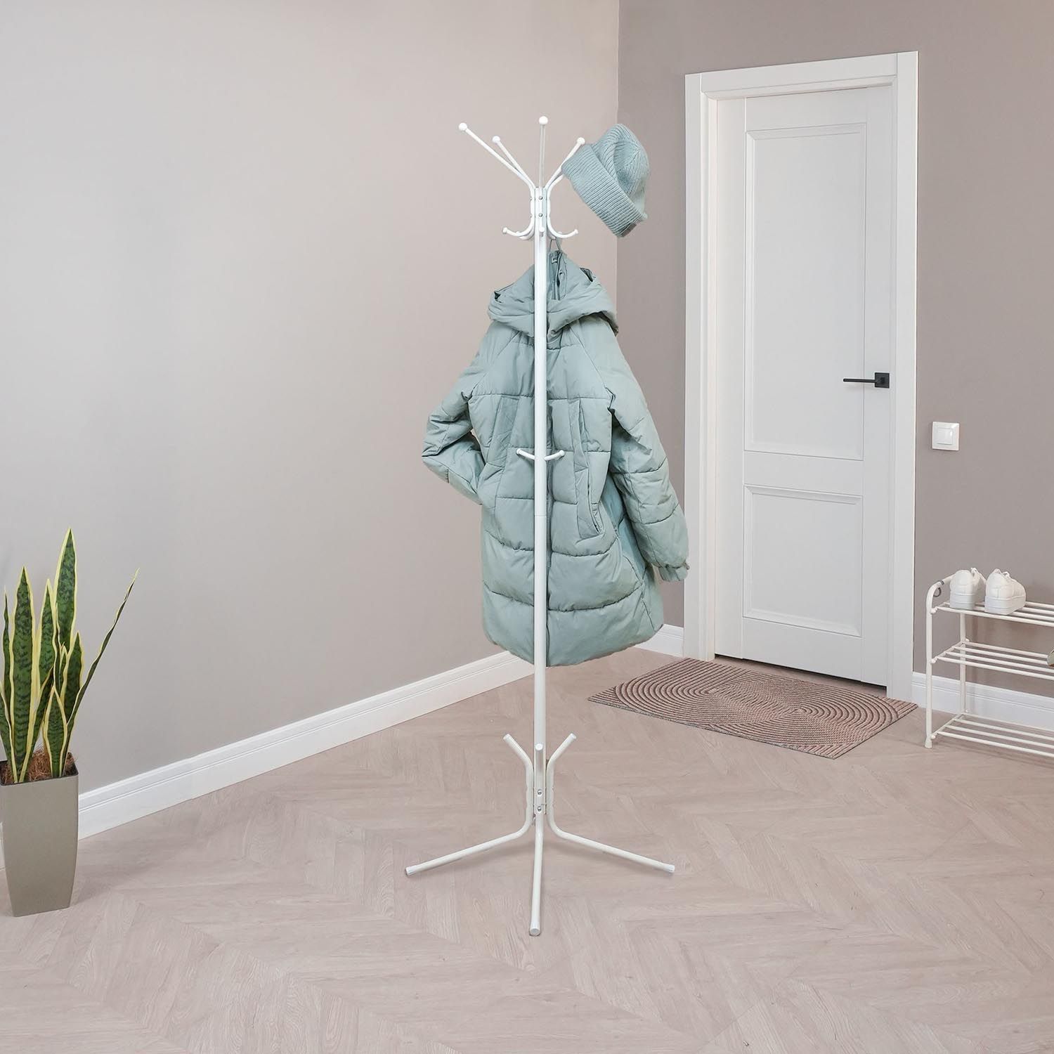 Вешалка напольная Луч 5 Белый