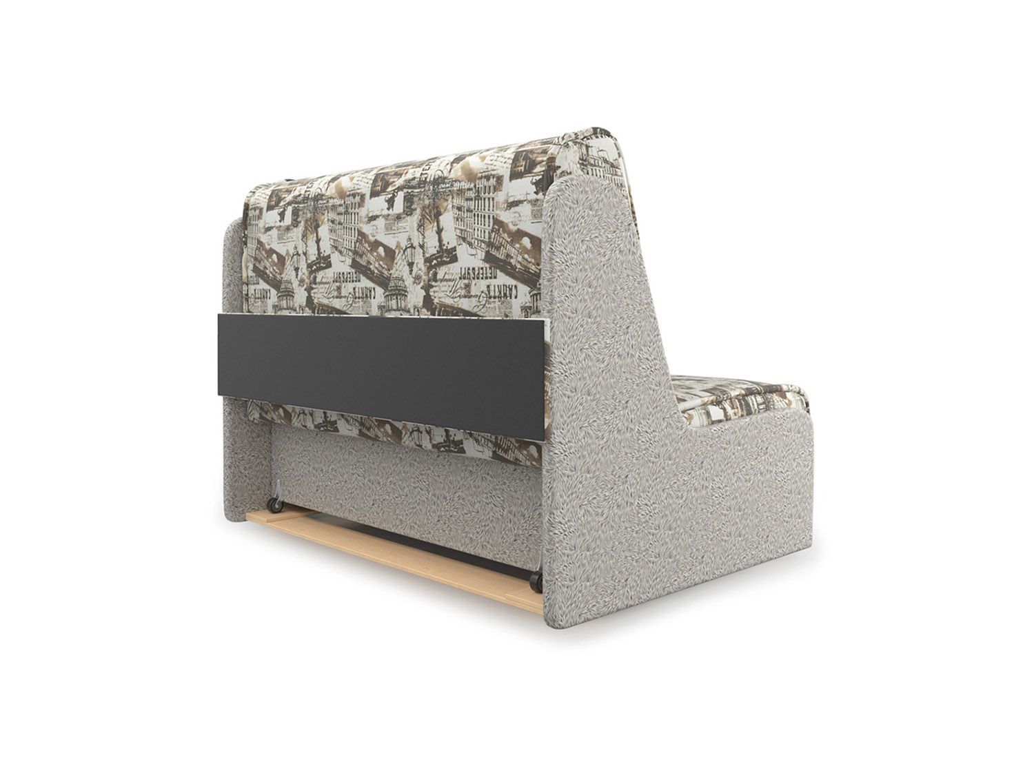 Диван Аккордеон №2 Газета коричневая 120