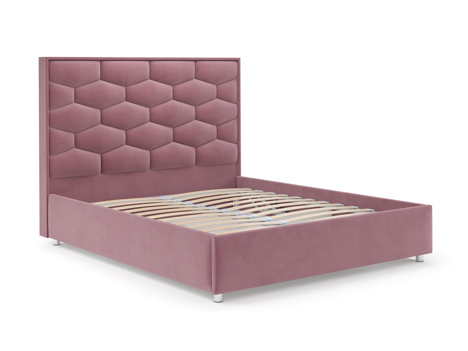 Кровать Рица велюр пудра НВ-178 18 160