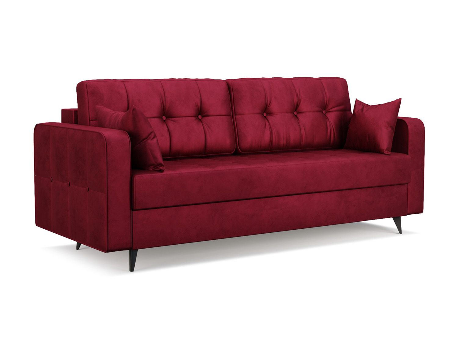 Диван Снеп бархат красный/ STAR VELVET 3 DARK RED