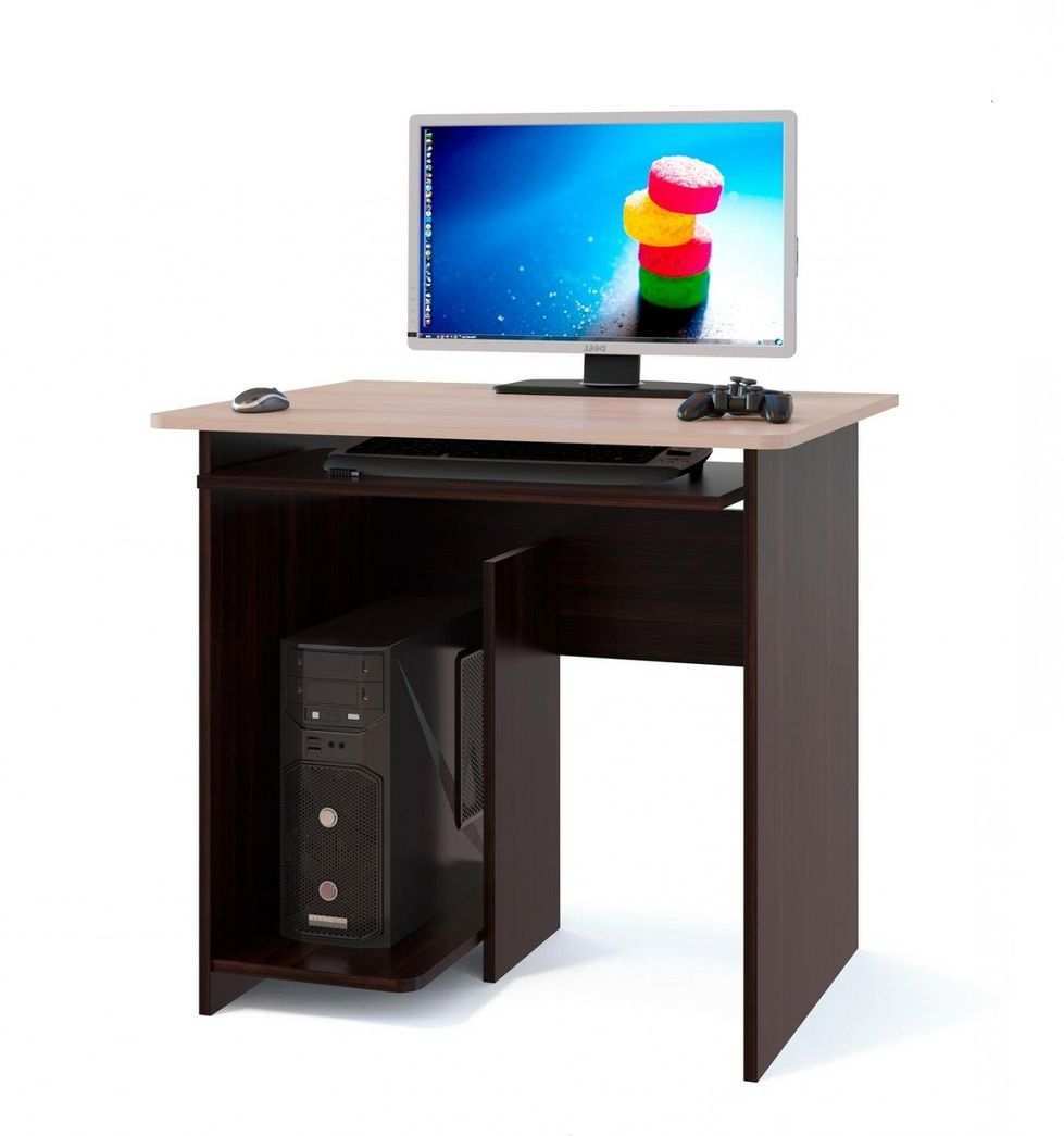 Компьютерный стол КСТ-21.1 Венге / Беленый дуб