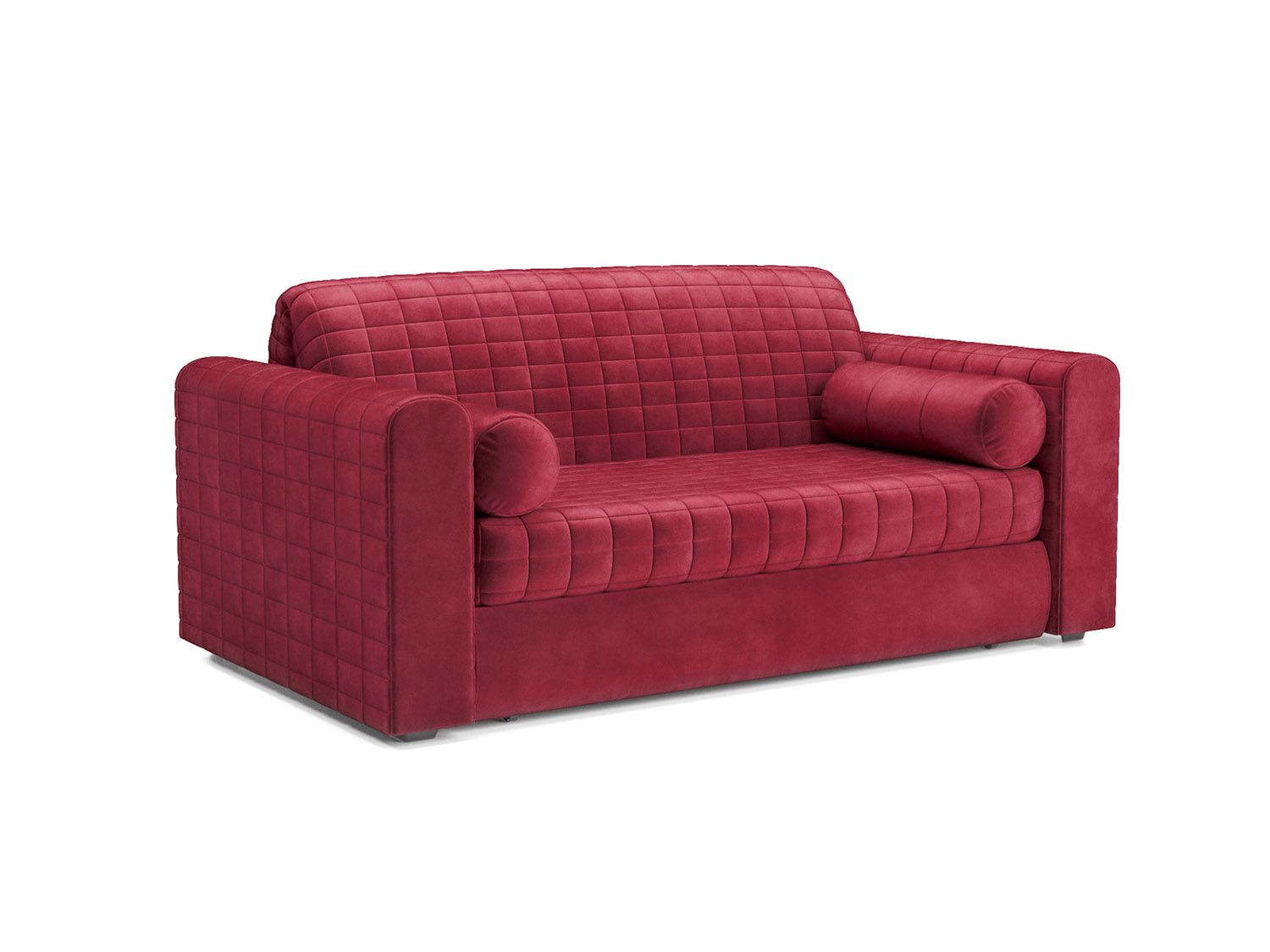 Диван Аккордеон Барон №5 бархат красный  STAR VELVET 3 DARK RED