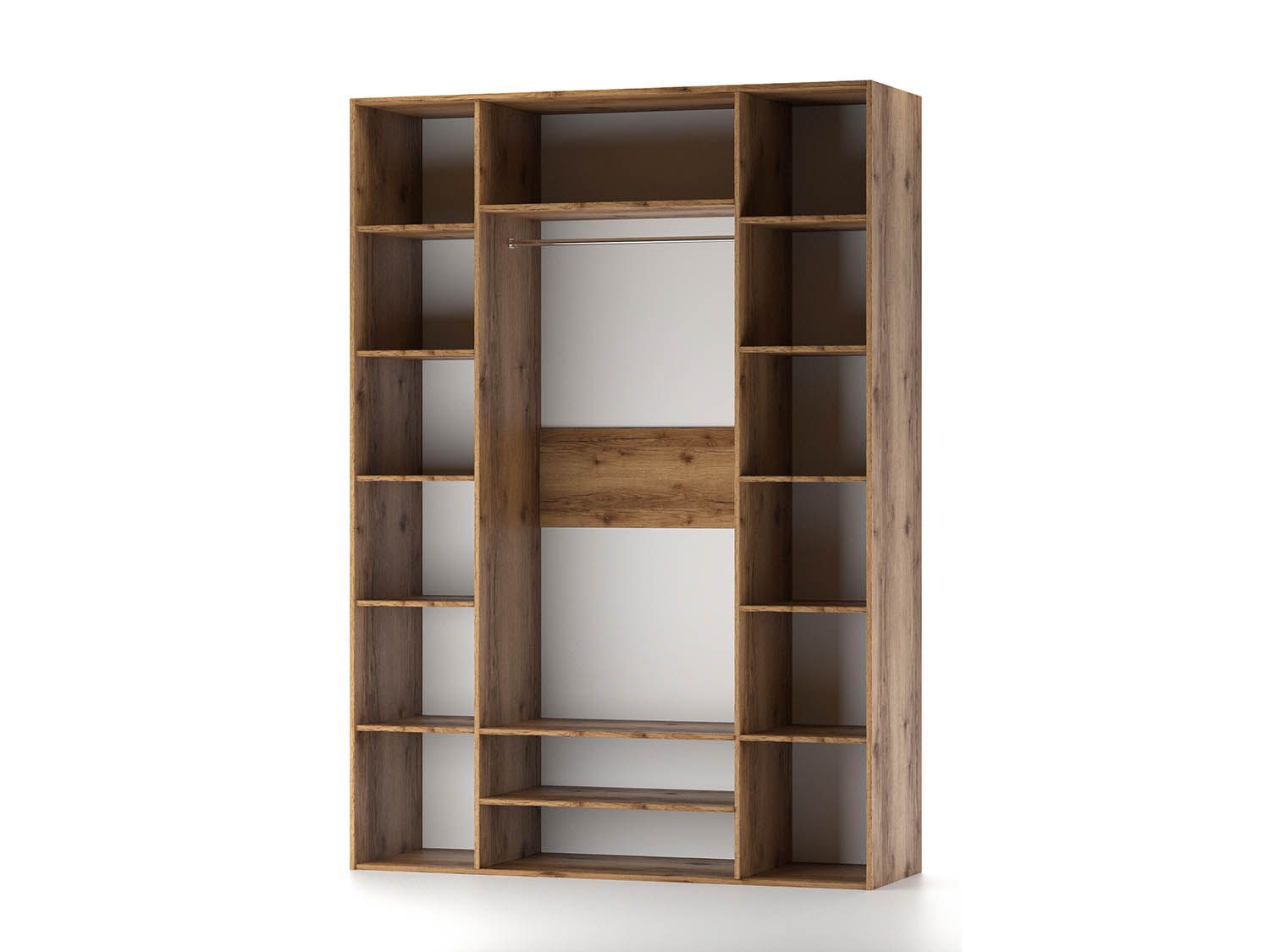 Харди шкаф четырехдверный Дуб Делано Темный / Супермат Джелато