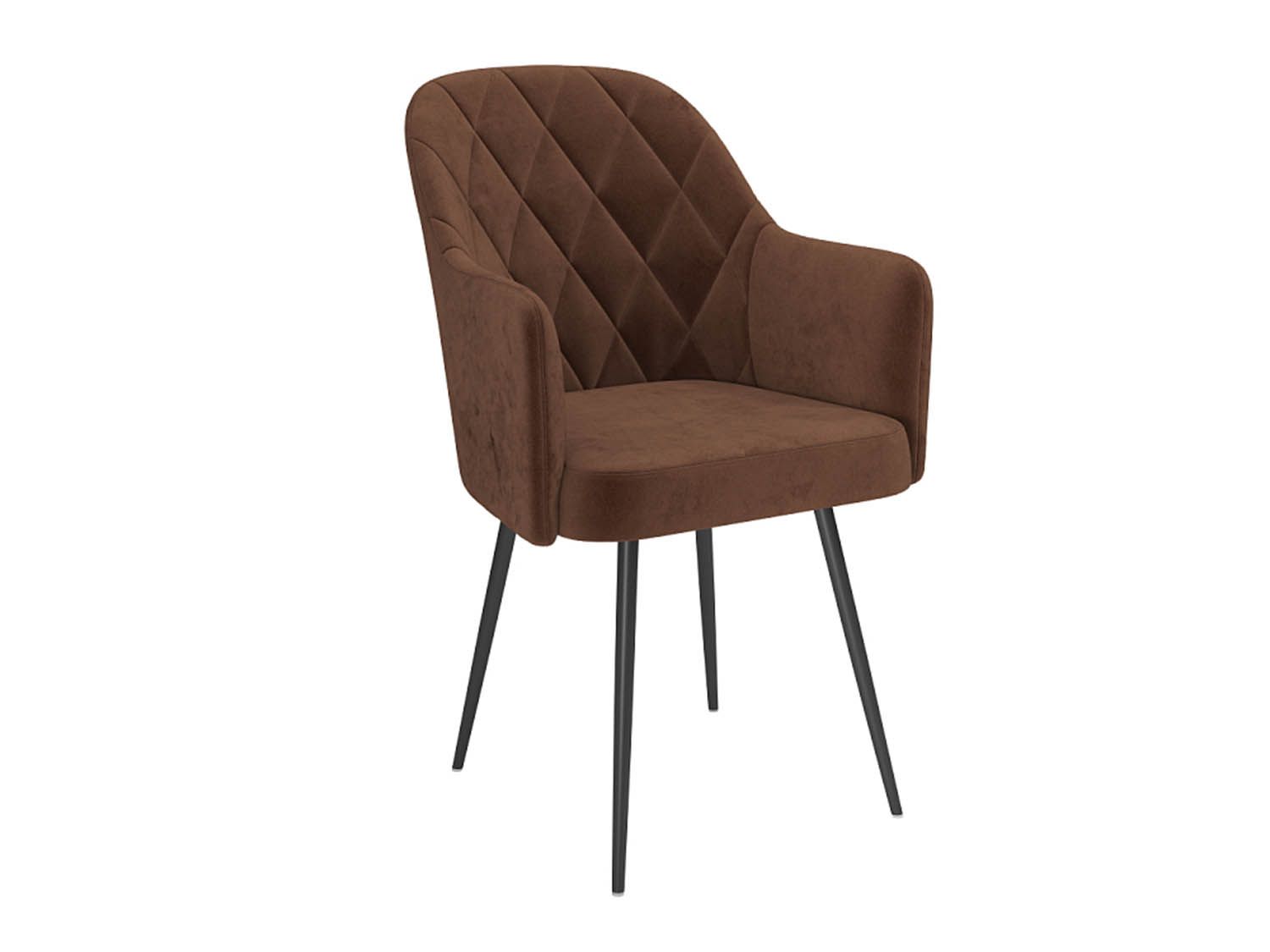 Киото Т стул велюр тенерифе шоколад / черный