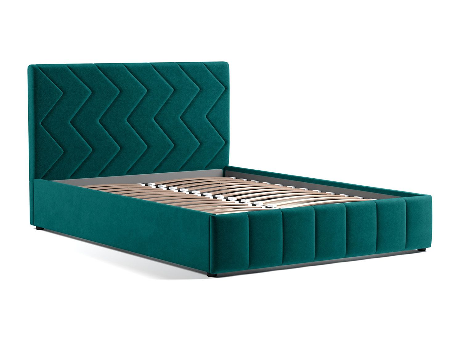 Милана кровать 140 Tenerife izumrud (сине-зелёный)